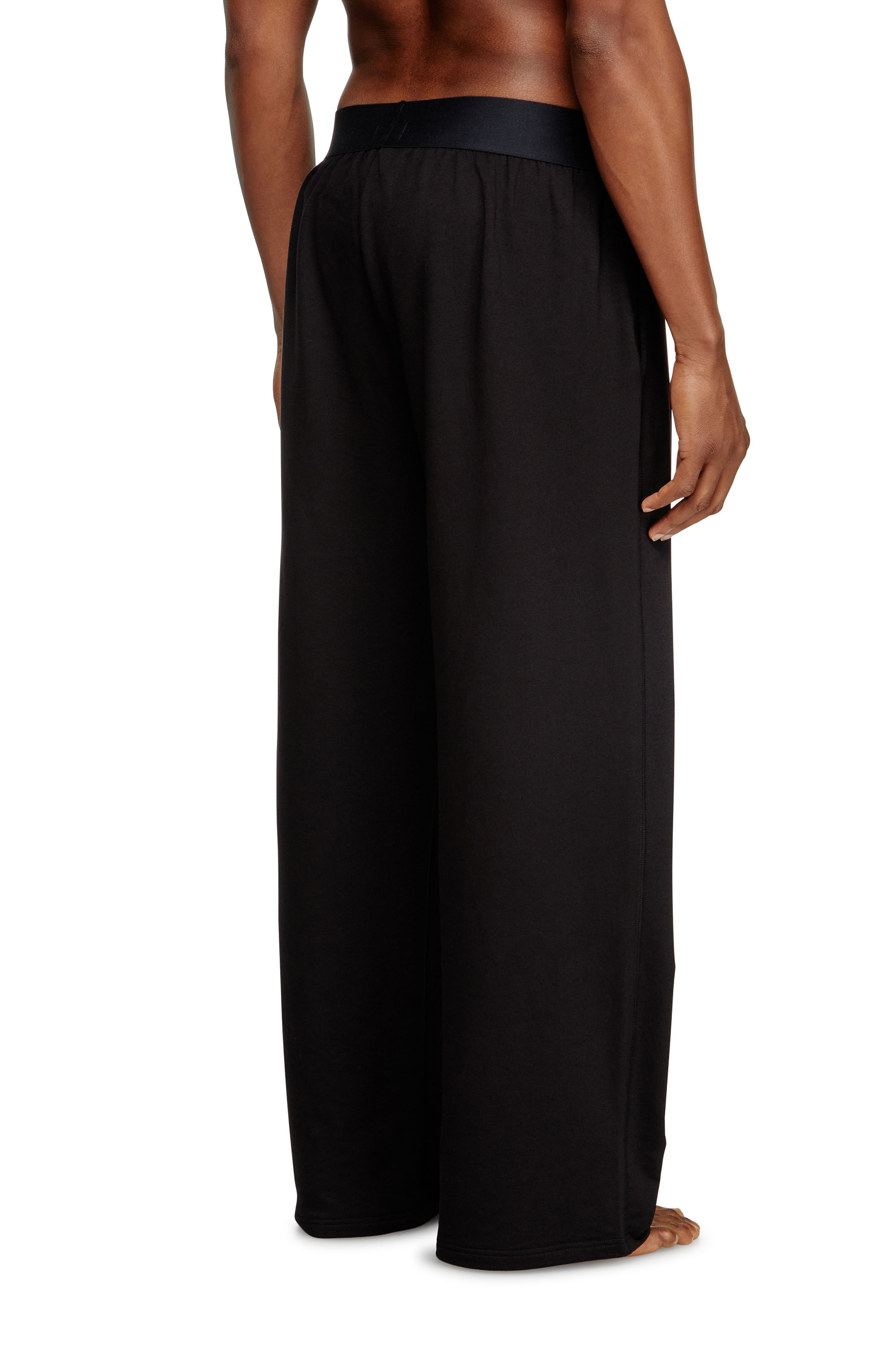 Diesel - NOLAN-D-POP, Man's Pyjama pants with cut-off logo in Black - 4