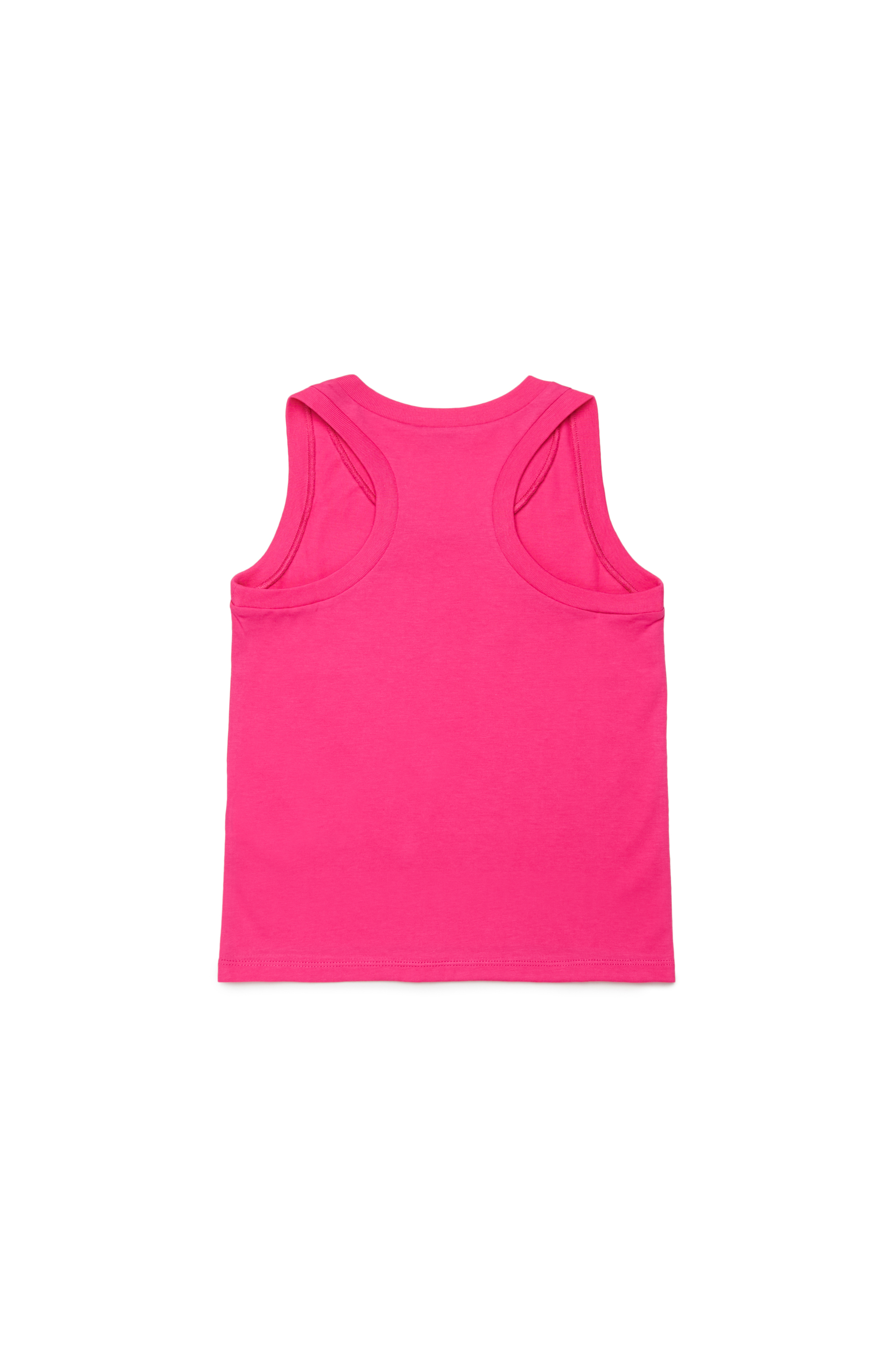 Diesel - MTLEO, Woman's Tank top in cotton with animalier logo in Pink - 2