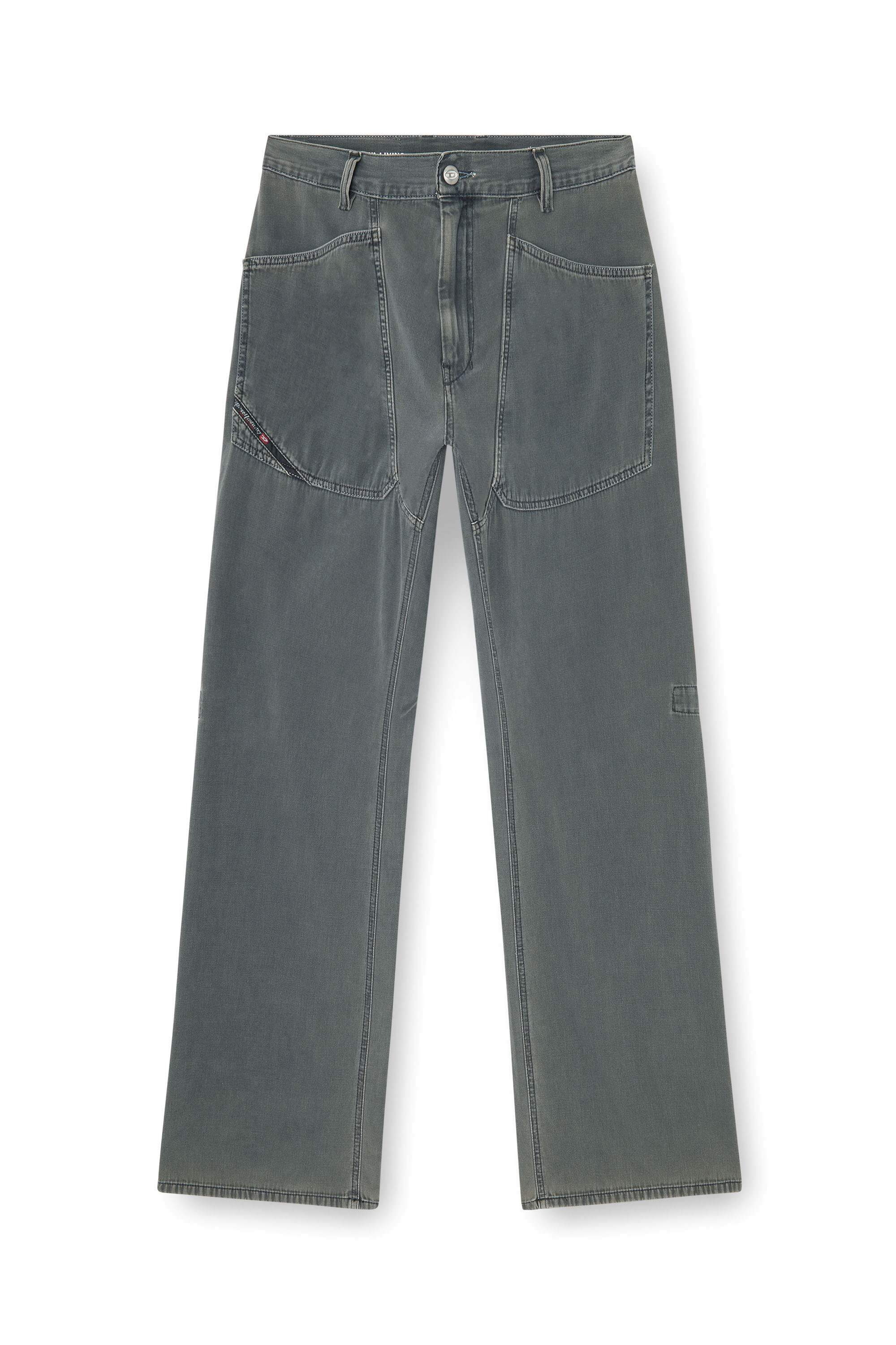 Diesel - Man's Relaxed Jeans D-Zeta 068WR, Grey - 3