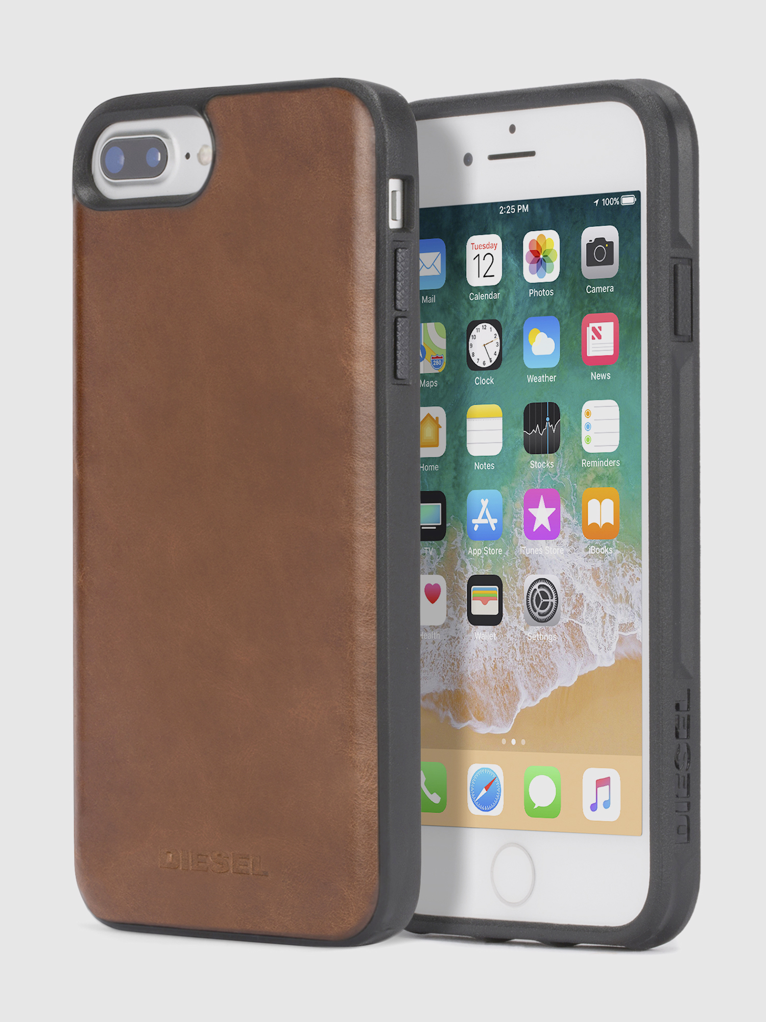 BROWN LEATHER IPHONE 8 PLUS/7 PLUS/6s PLUS/6 PLUS CASE, 