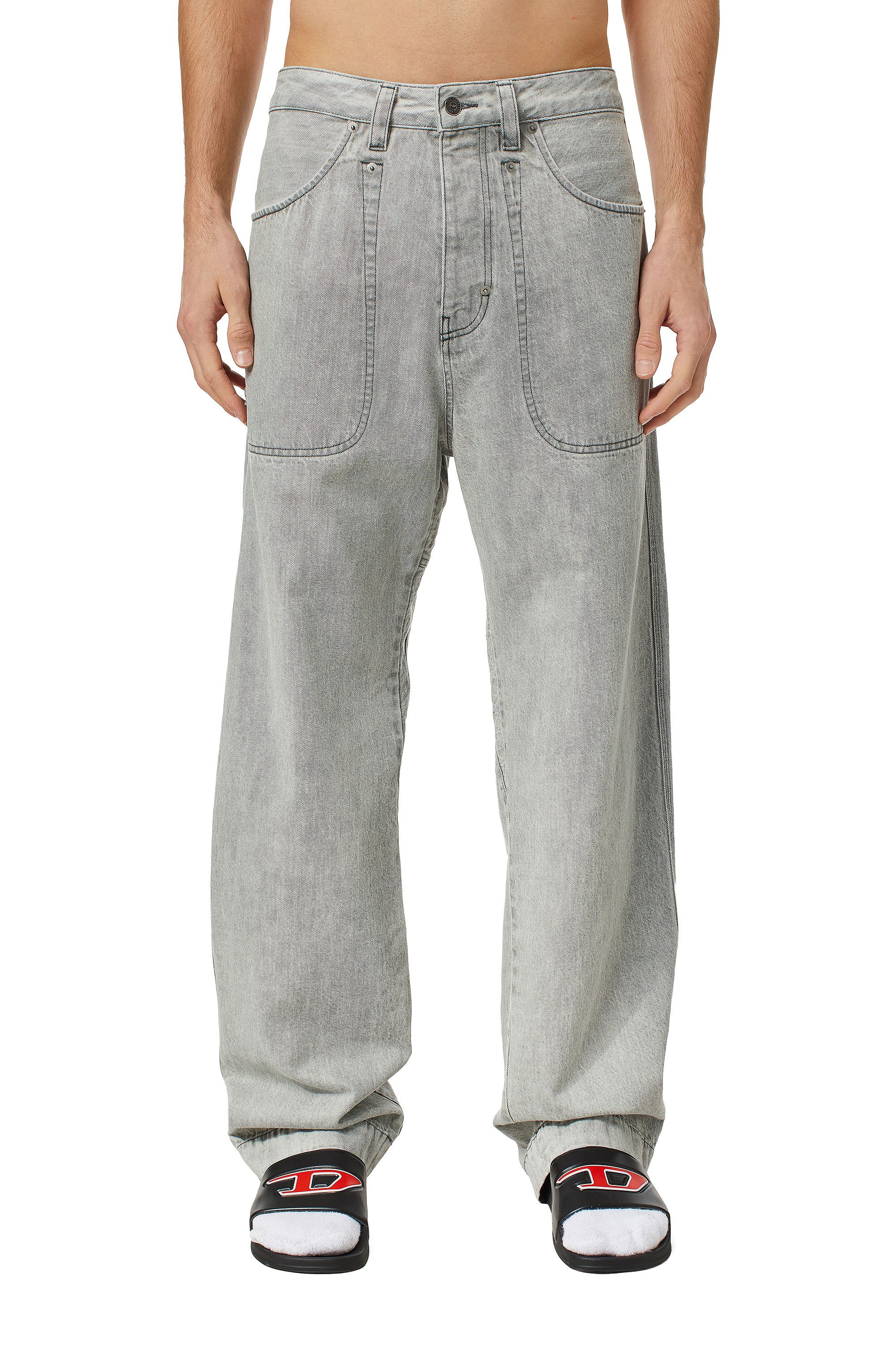 D-Fransy 0ICVH Straight Jeans, Grey - Jeans