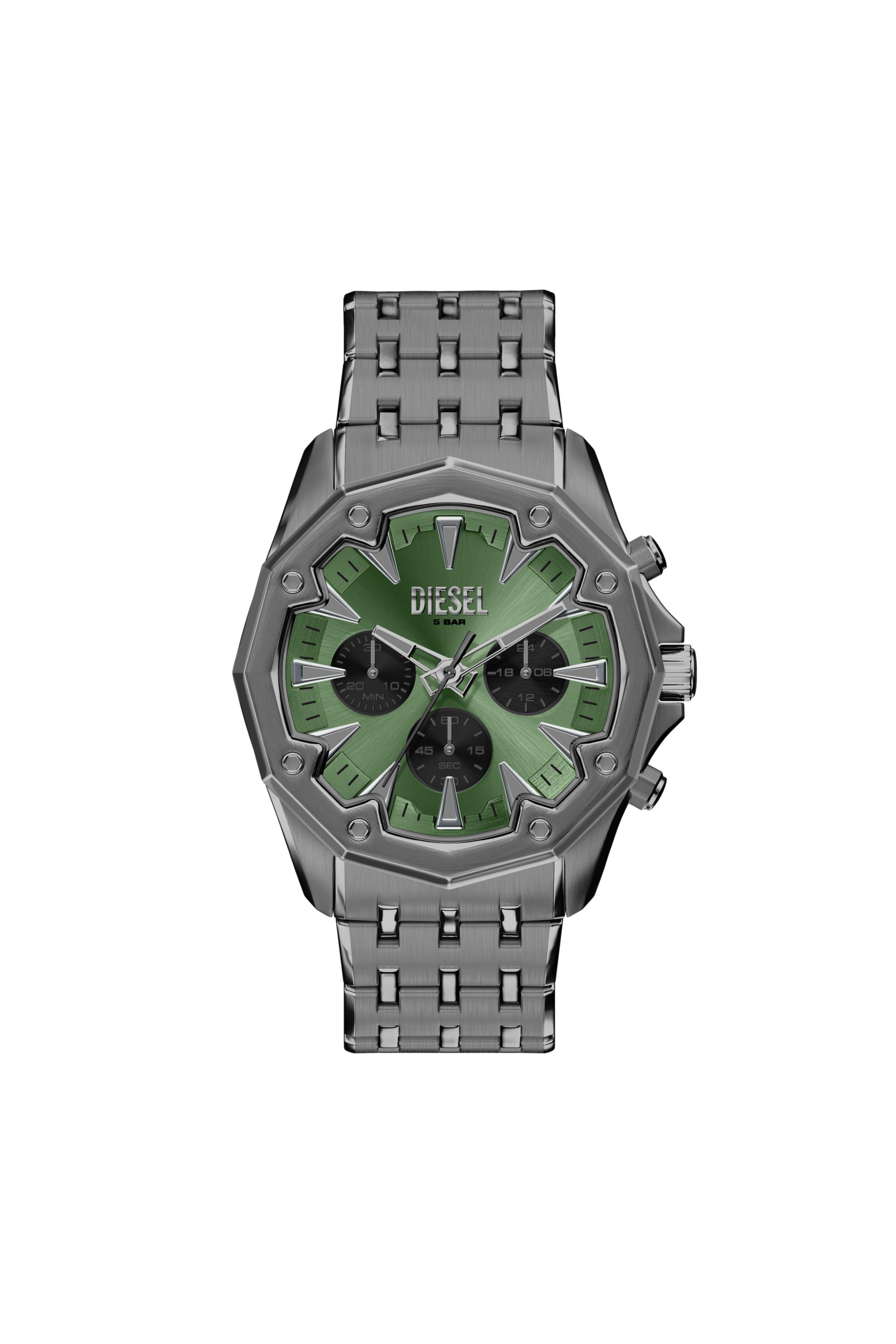 Diesel - DZ4711 WATCH, Man's Stinger gunmetal stainless steel watch in Dark grey - 1