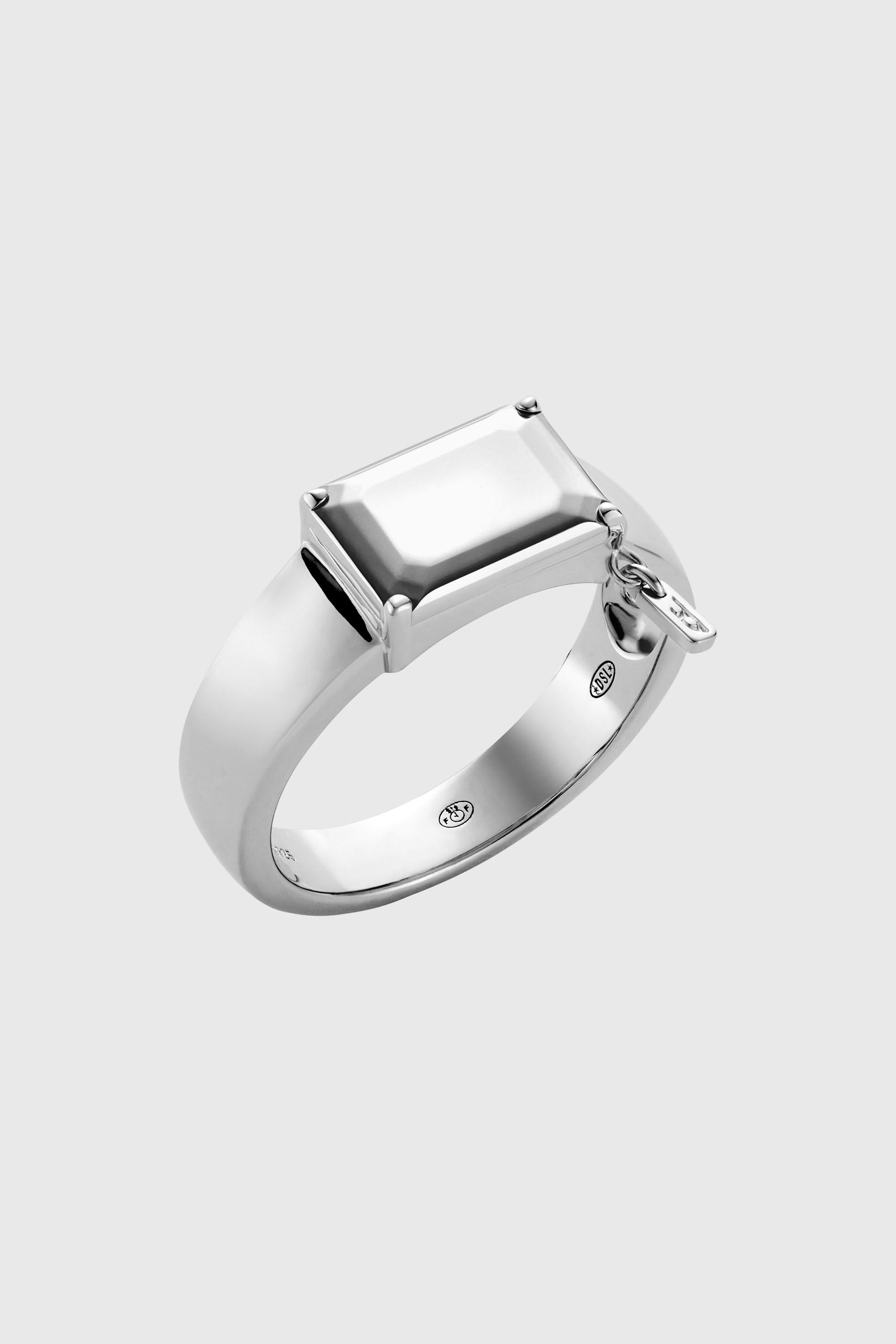 Sterling silver center focal ring
