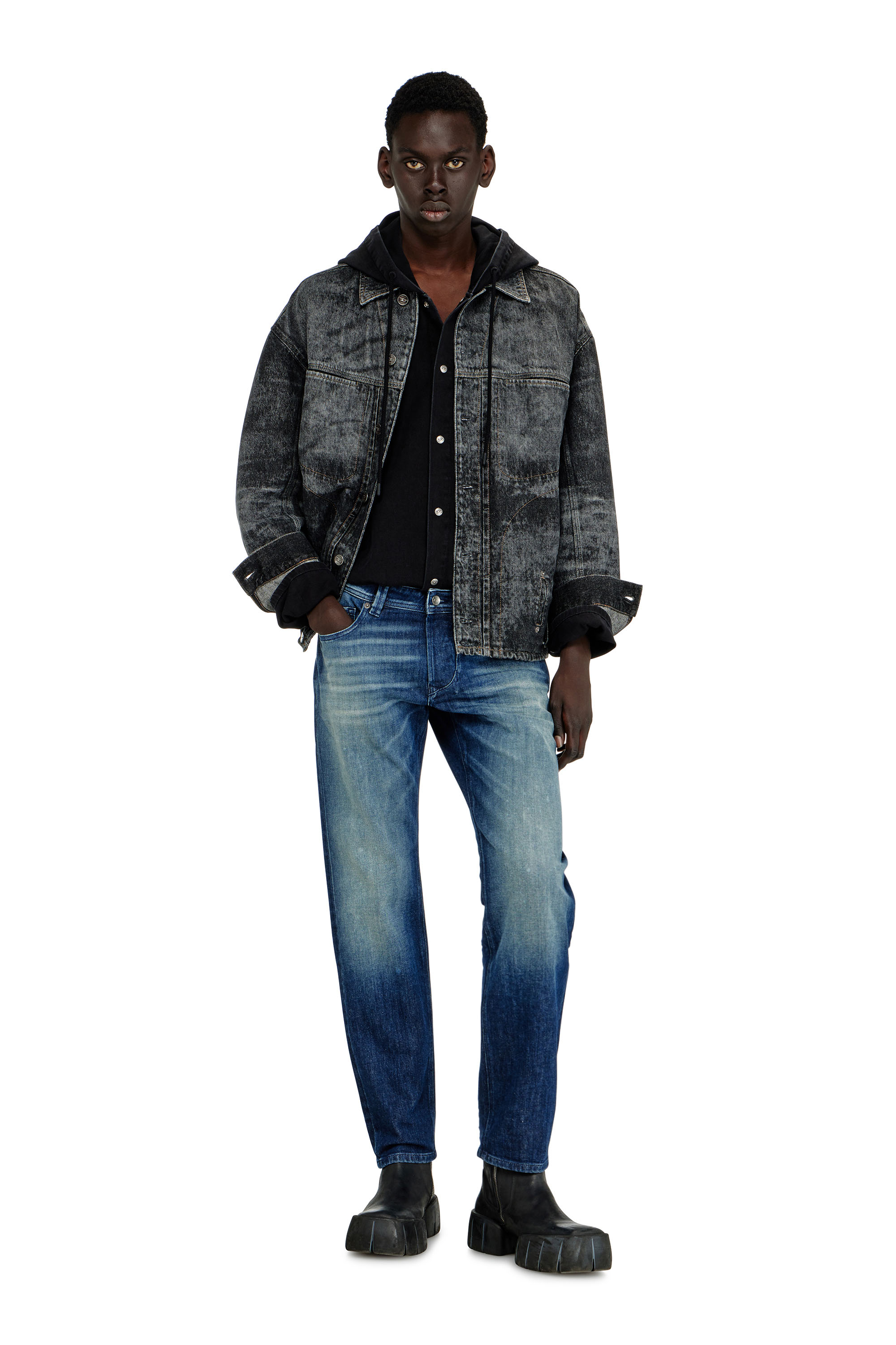 Diesel - Man's Regular Jeans 1986 Larkee-Beex 0KBBR, Dark Blue - 2