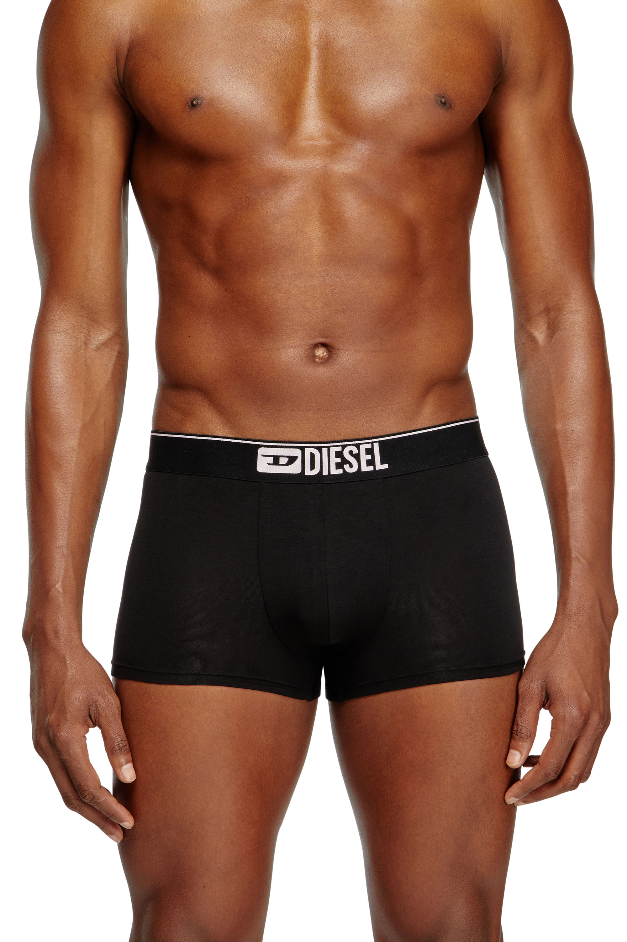 Diesel - UMBX-DAMIENTHREEPACK, Man's Three-pack of plain boxer in Black/Pink - 3