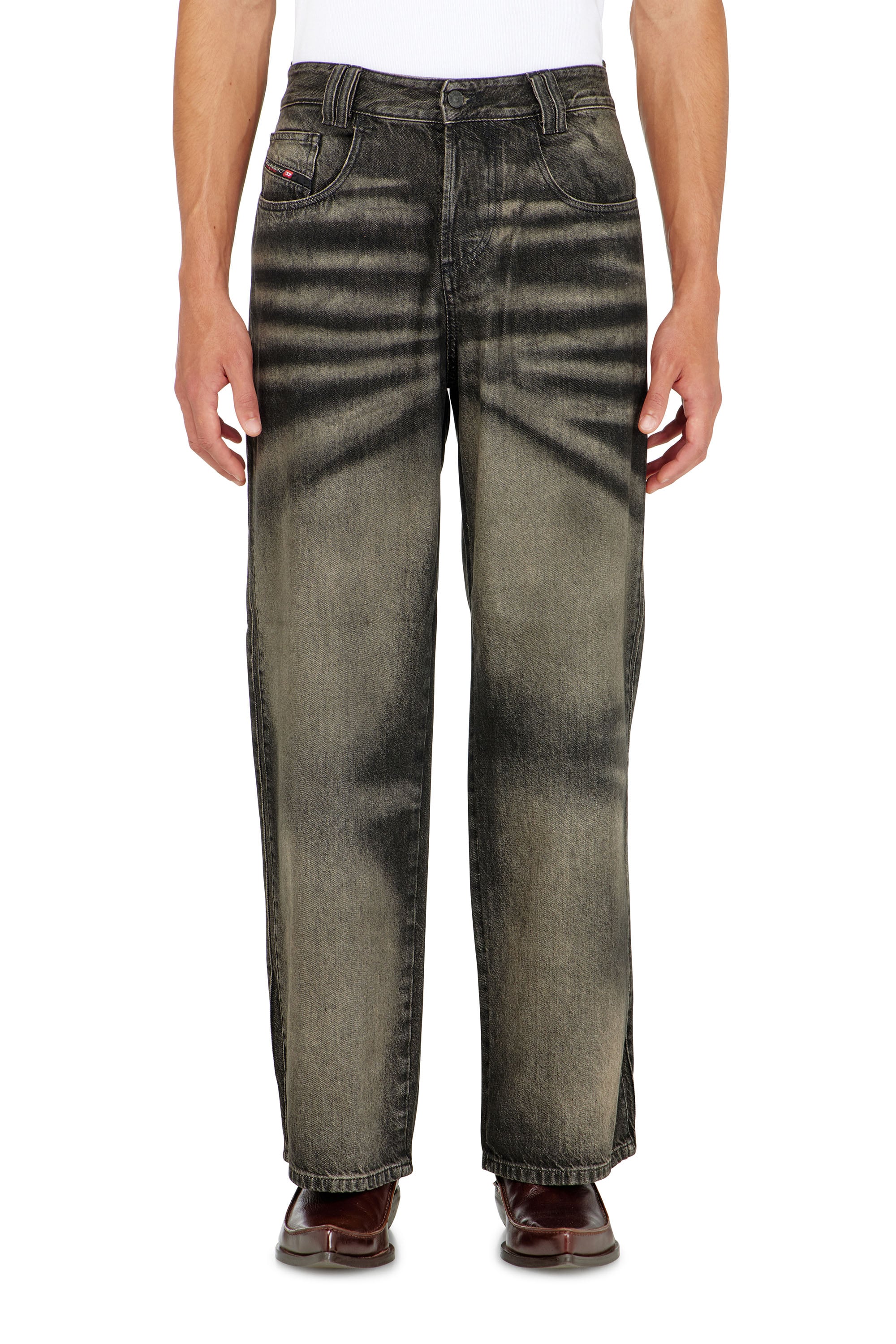 Diesel - Unisex's Relaxed Jeans 1982 D-Hakou 09R33, Black/Dark grey - 4