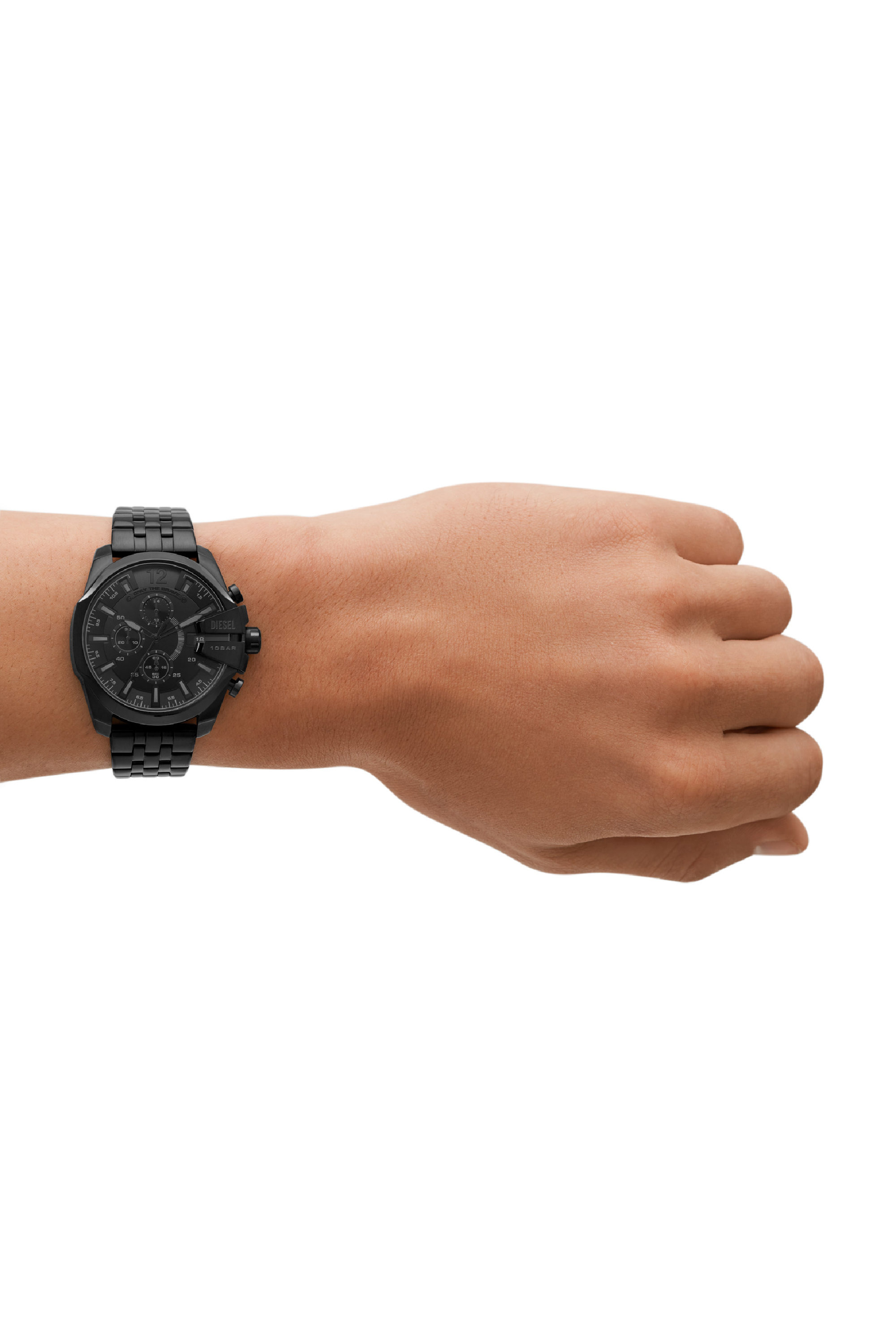 Diesel - DZ4617, Man's Baby Chief Chronograph stainless steel watch in Black - 4