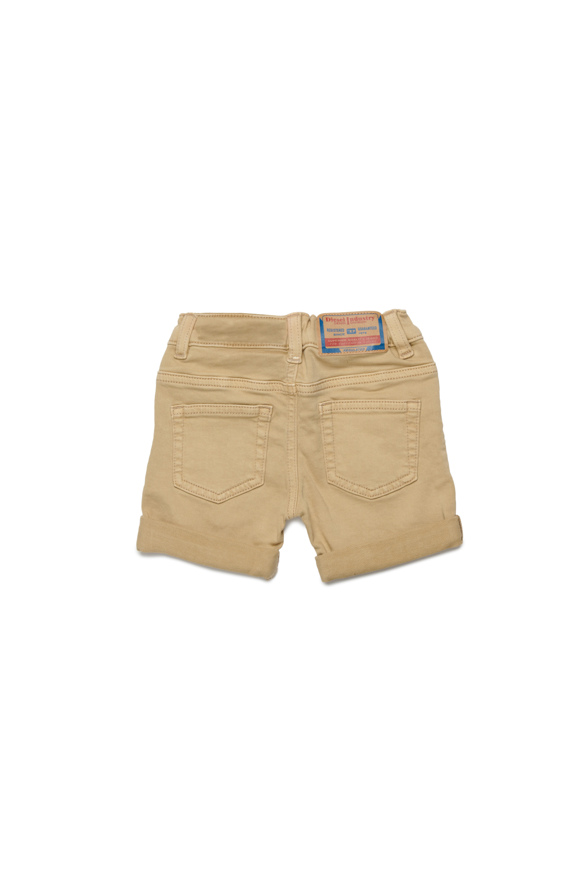 Diesel - PGALLYB JJJ, Unisex's Shorts in colored denim with rolled hems in Light Brown - 2