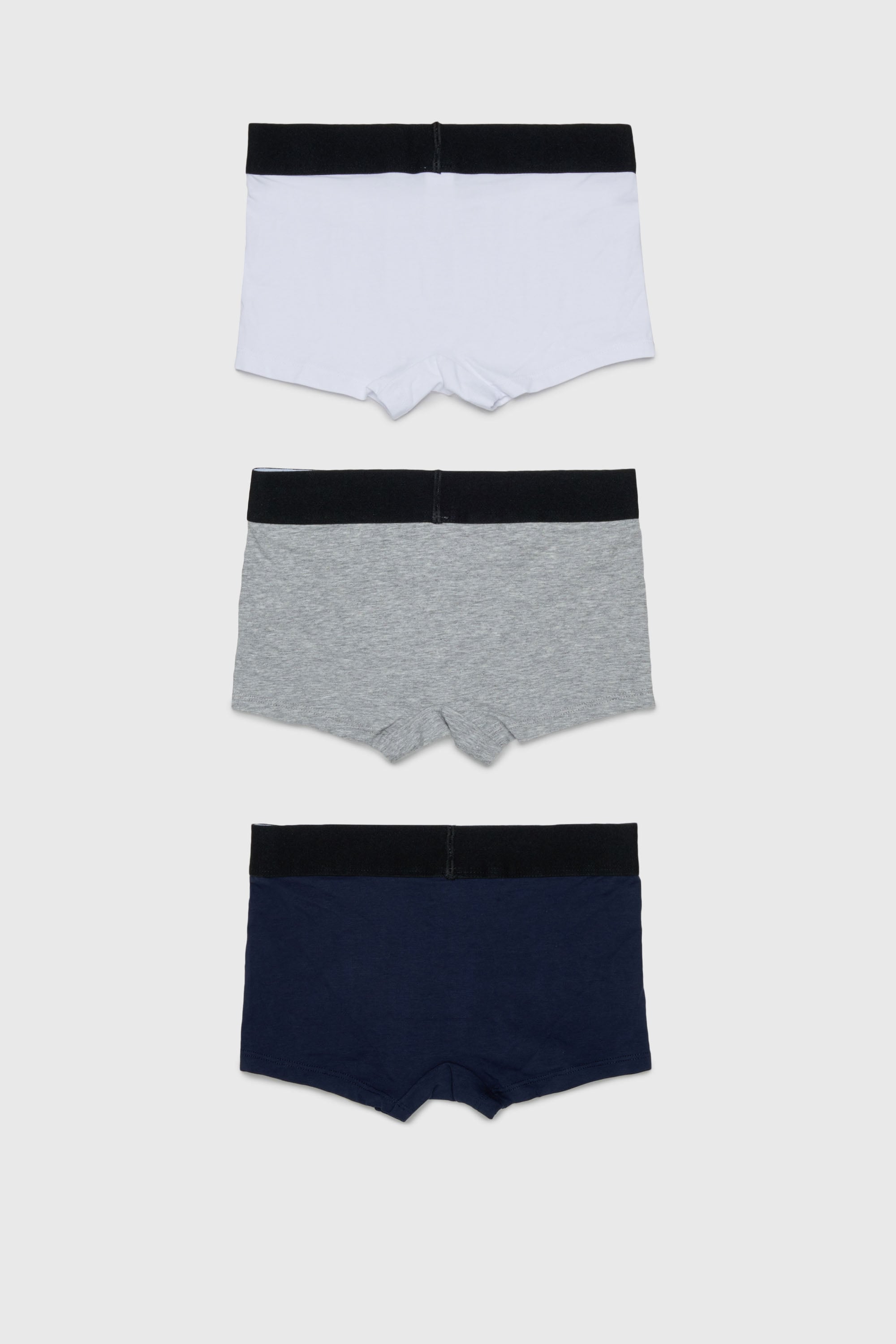 Diesel - UM-UMILLOTRIPACK-DD, Man's 3-pack boxer briefs in stretch cotton in Grey/Black - 2