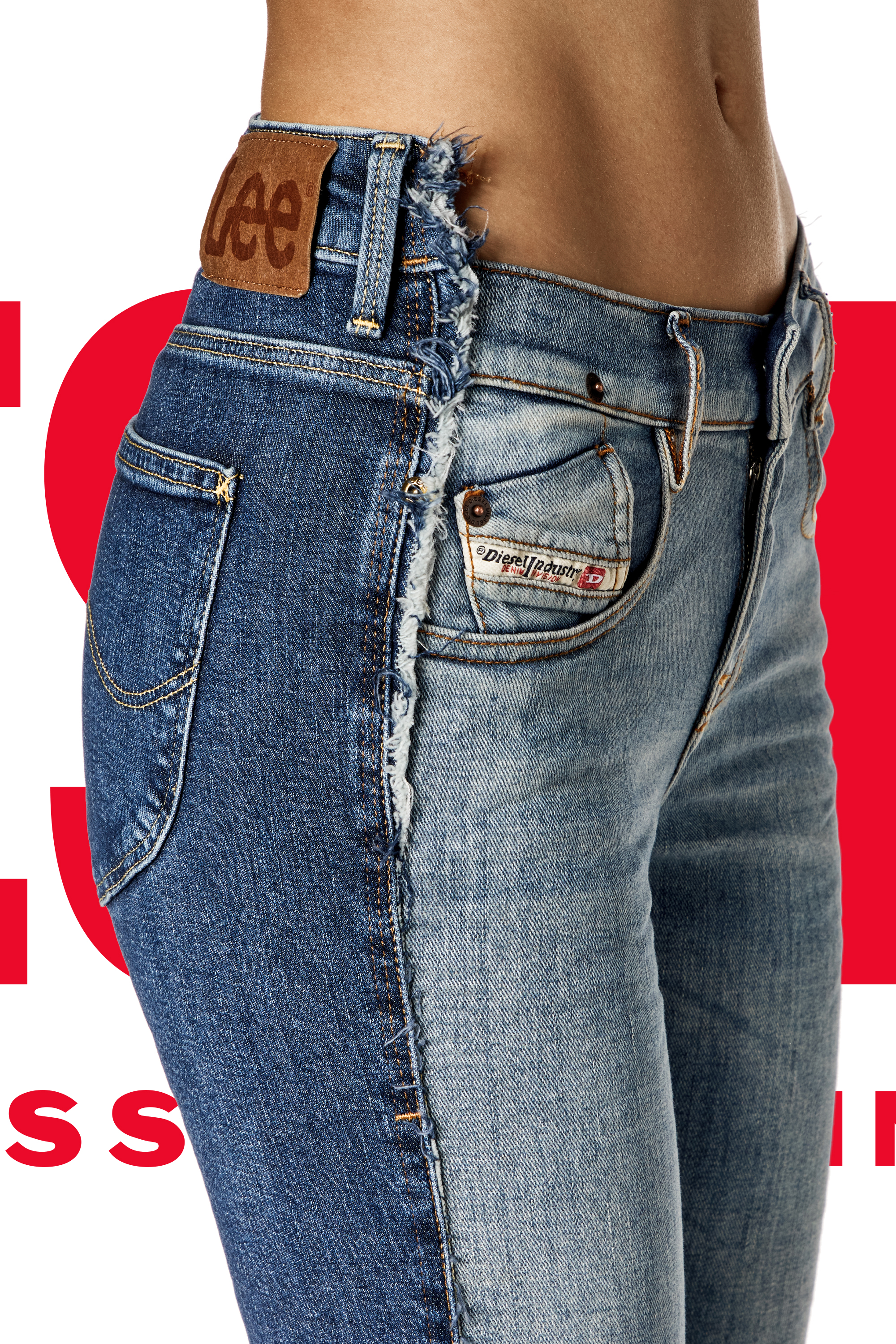 Bootcut Jeans Dieseloves 01 09K46, Medium blue Diesel - Woman's Bootcut Jeans Dieseloves 01 09K46, Medium blue - 2