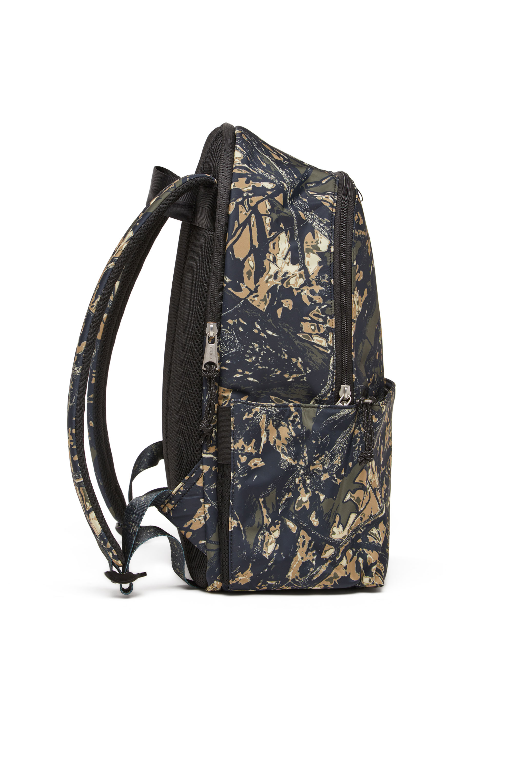 Diesel - D-PACK BACKPACK X, Unisex's Backpack in camo-print fabric in Military Green - 2