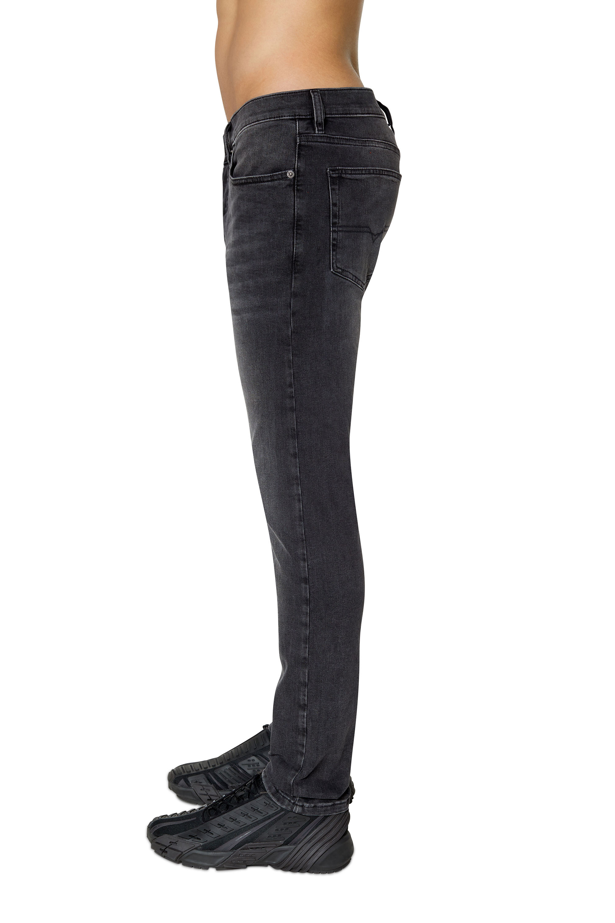 Diesel - D-Luster 0IHAV Slim Jeans, Black/Dark grey - Image 4