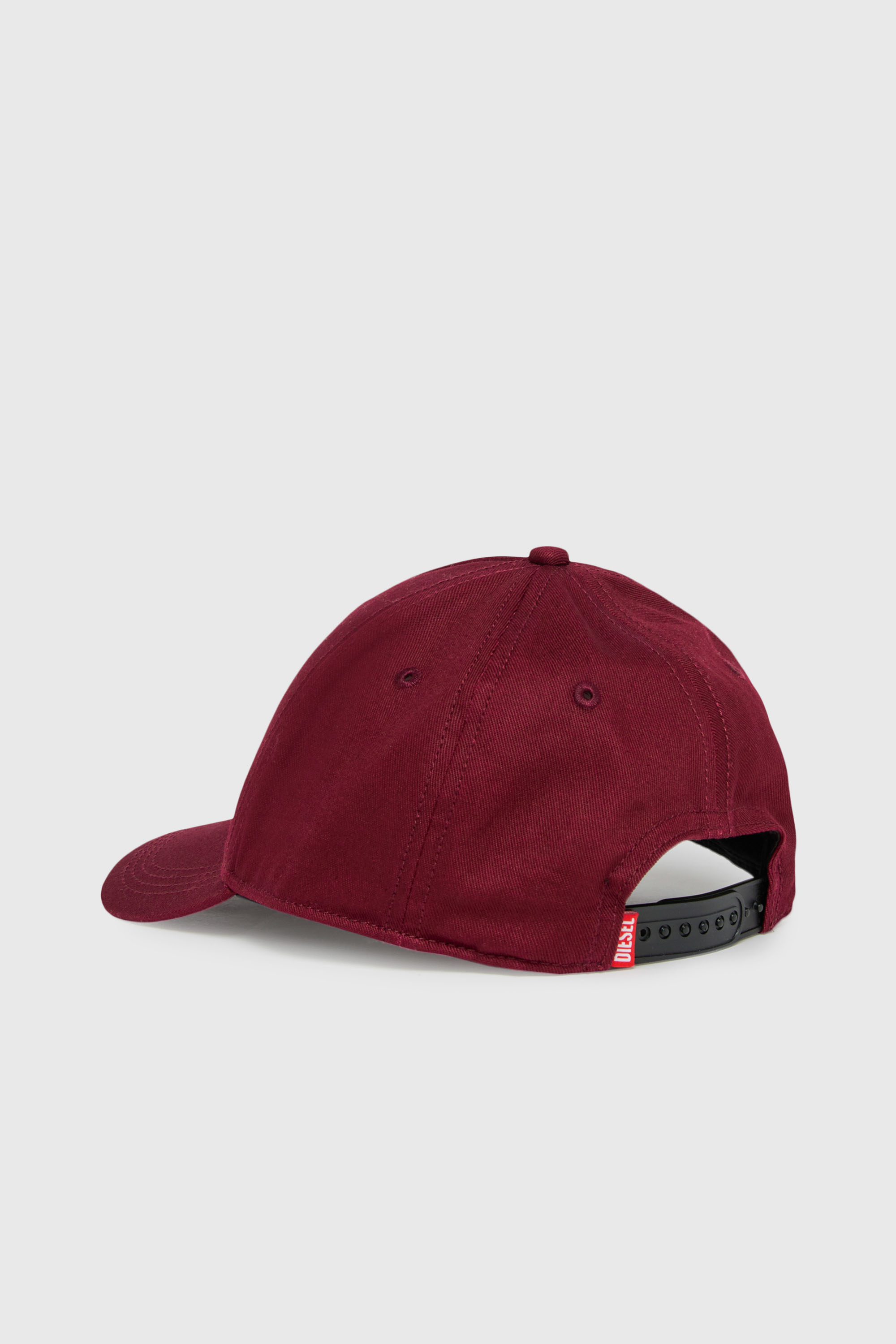 Diesel - FLIMO, Man's Baseball cap with Oval D logo print in Red - 2
