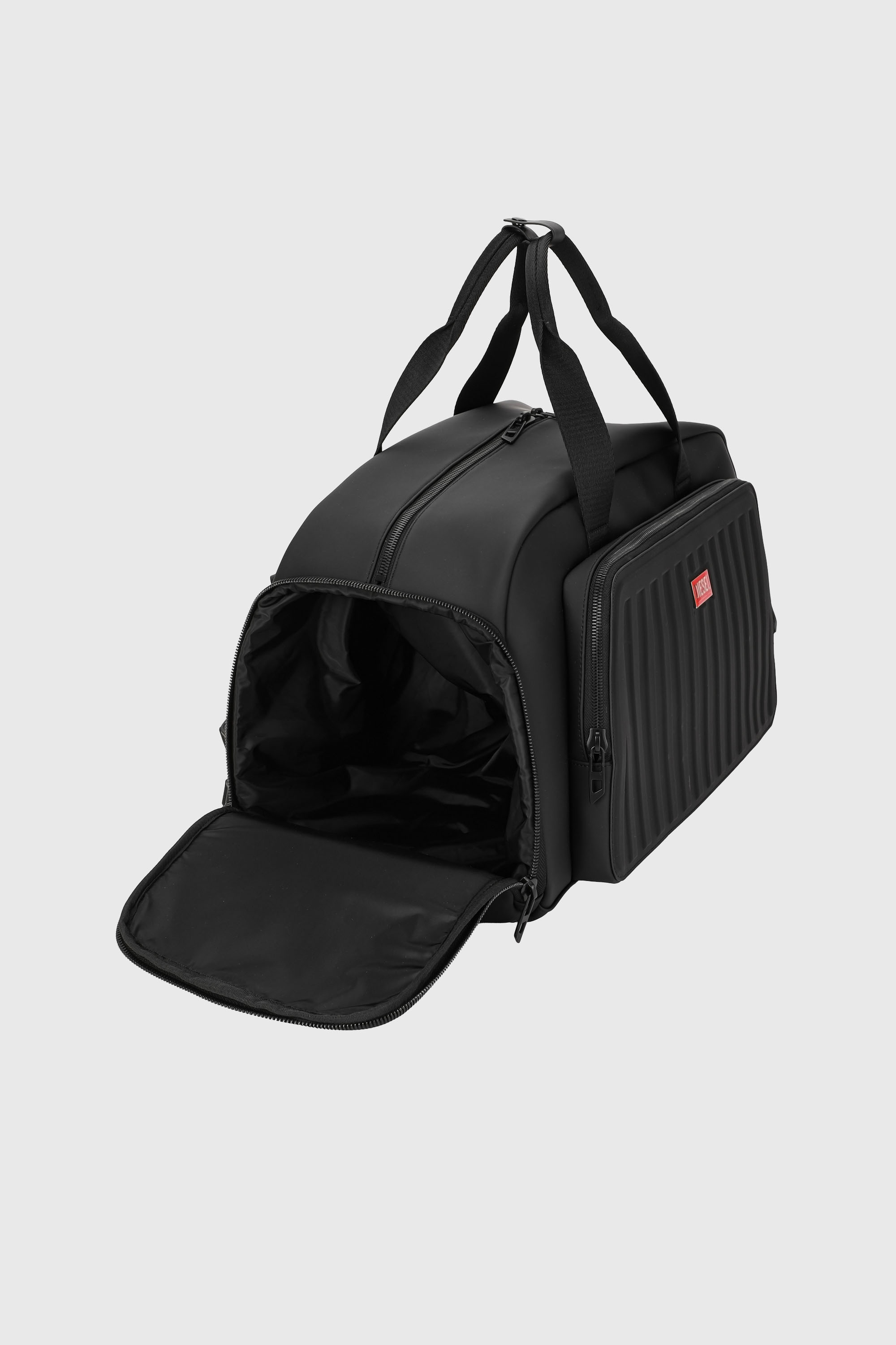 Diesel - DIESEL ALUMINUM DUFFLE- DSB004, Unisex's Pratical business duffle bag in Black - 5