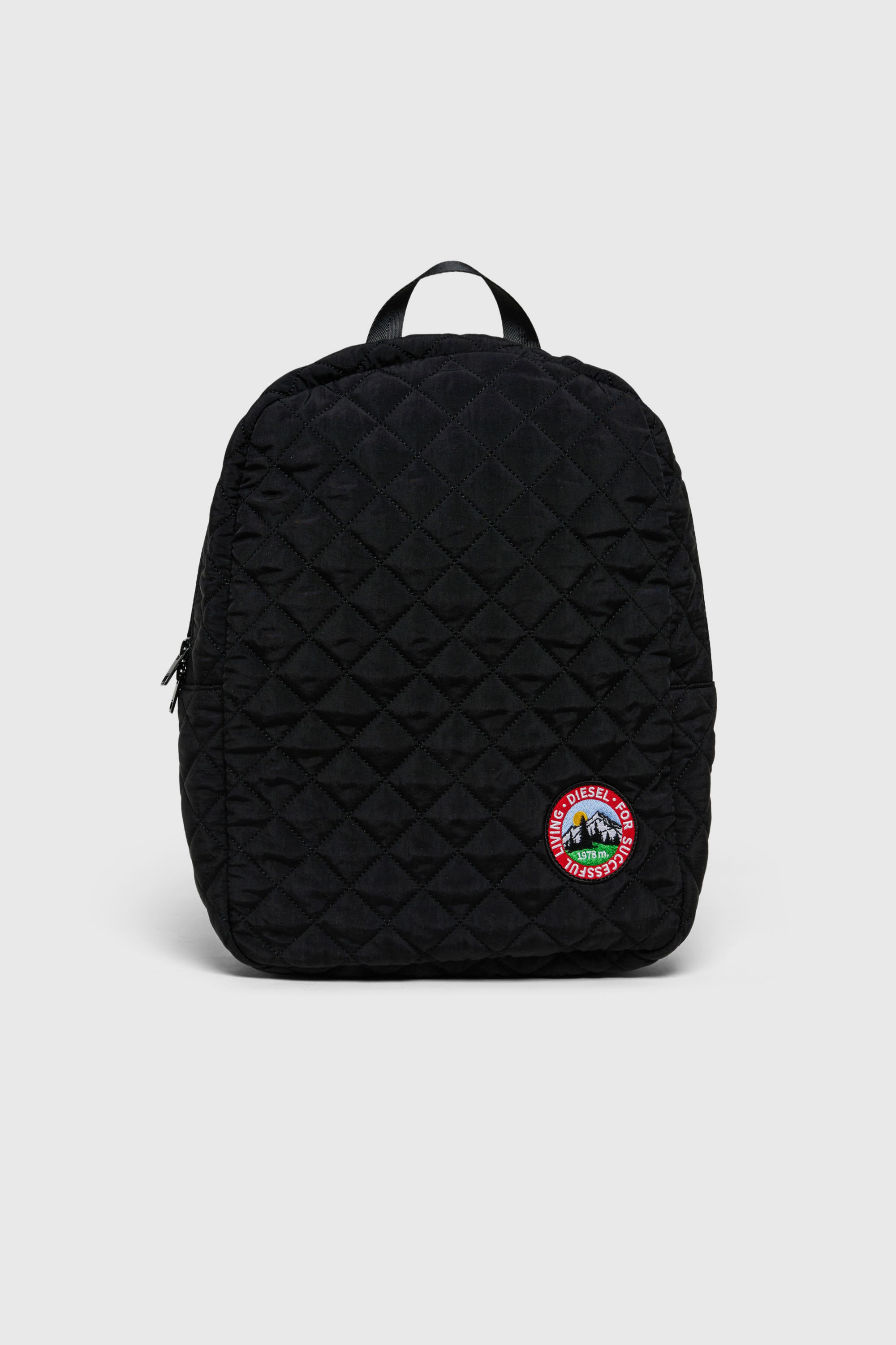 Diesel - WMENT, Unisex's WMENT - Backpack in quilted nylon in Black - 1