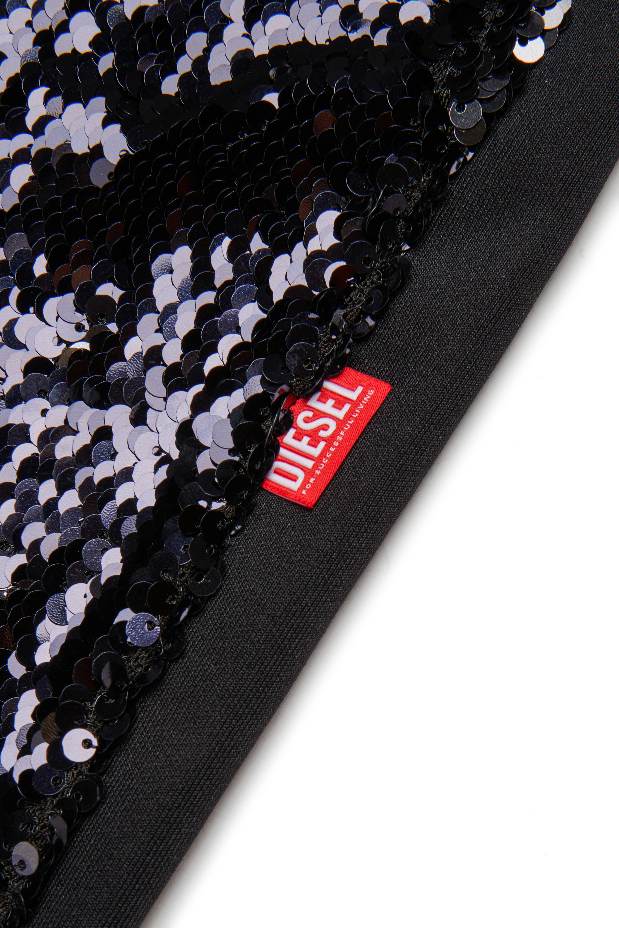 Diesel - PSEQUINS, Woman's Sequin pants in Black - 4