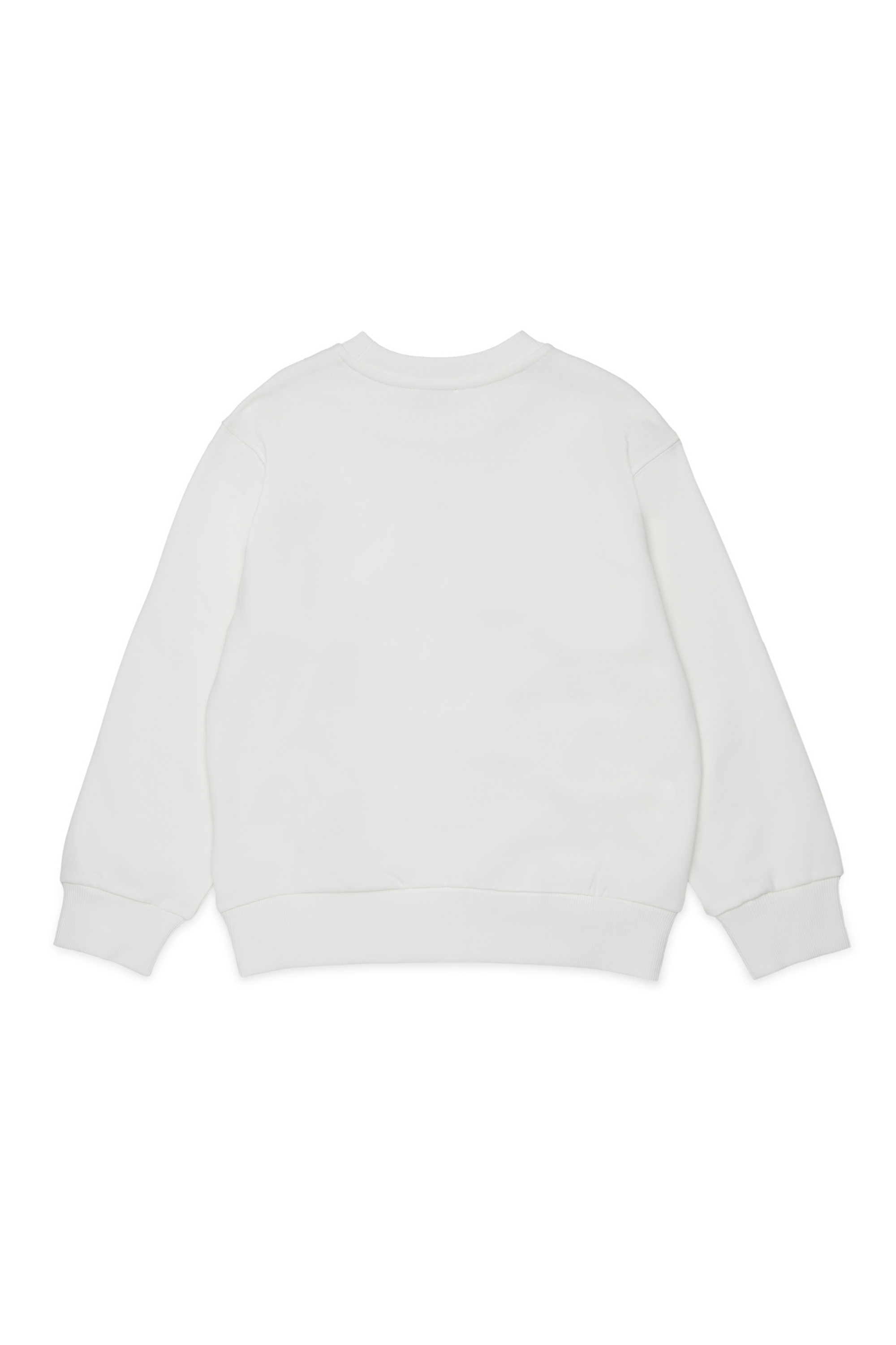 Diesel - SIDER OVER, Man's Sweatshirt with round neck and maxi Diesel logo print in White - 2