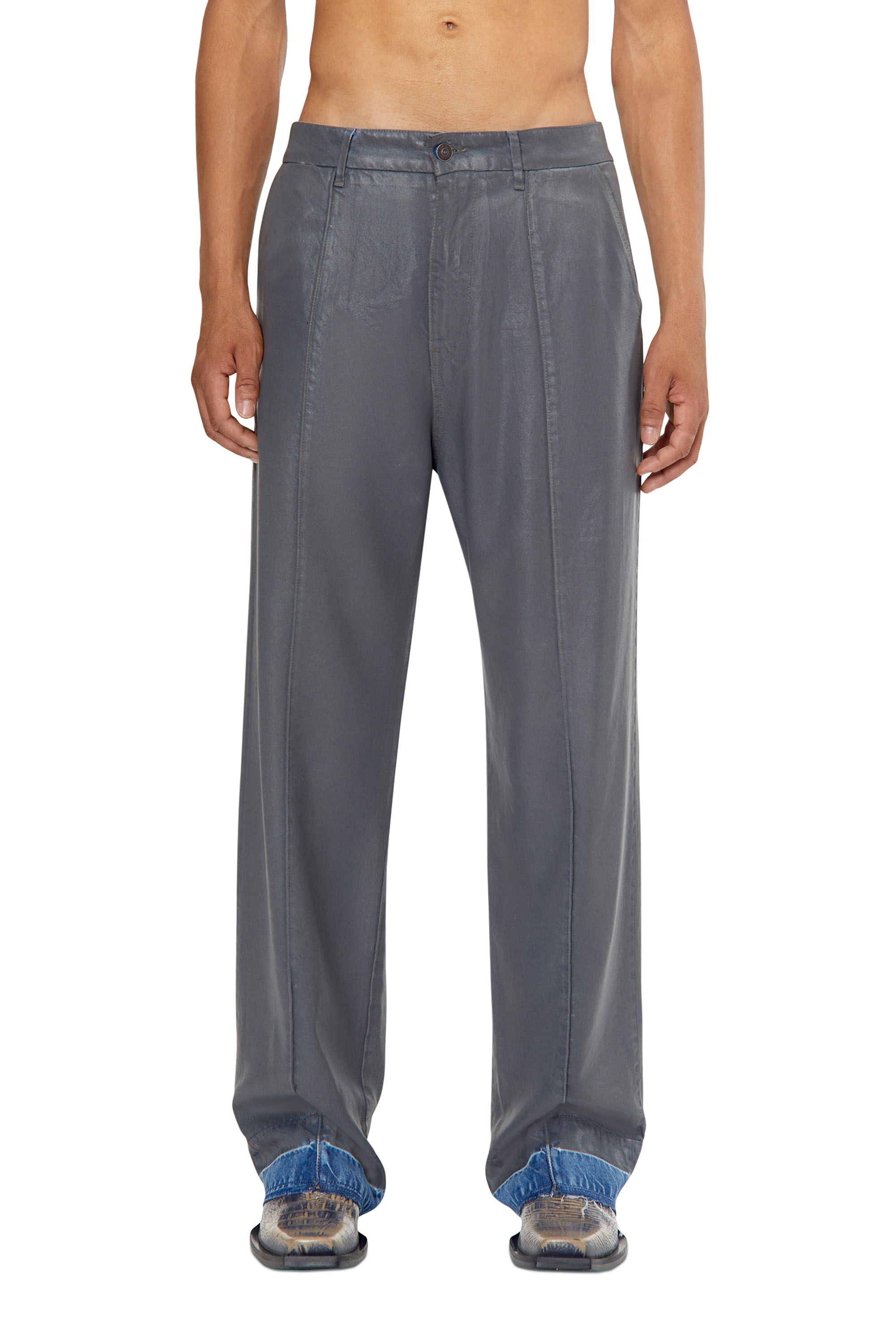 Diesel - D-Chino-Work 0LICK Straight Jeans, Grey - Image 1