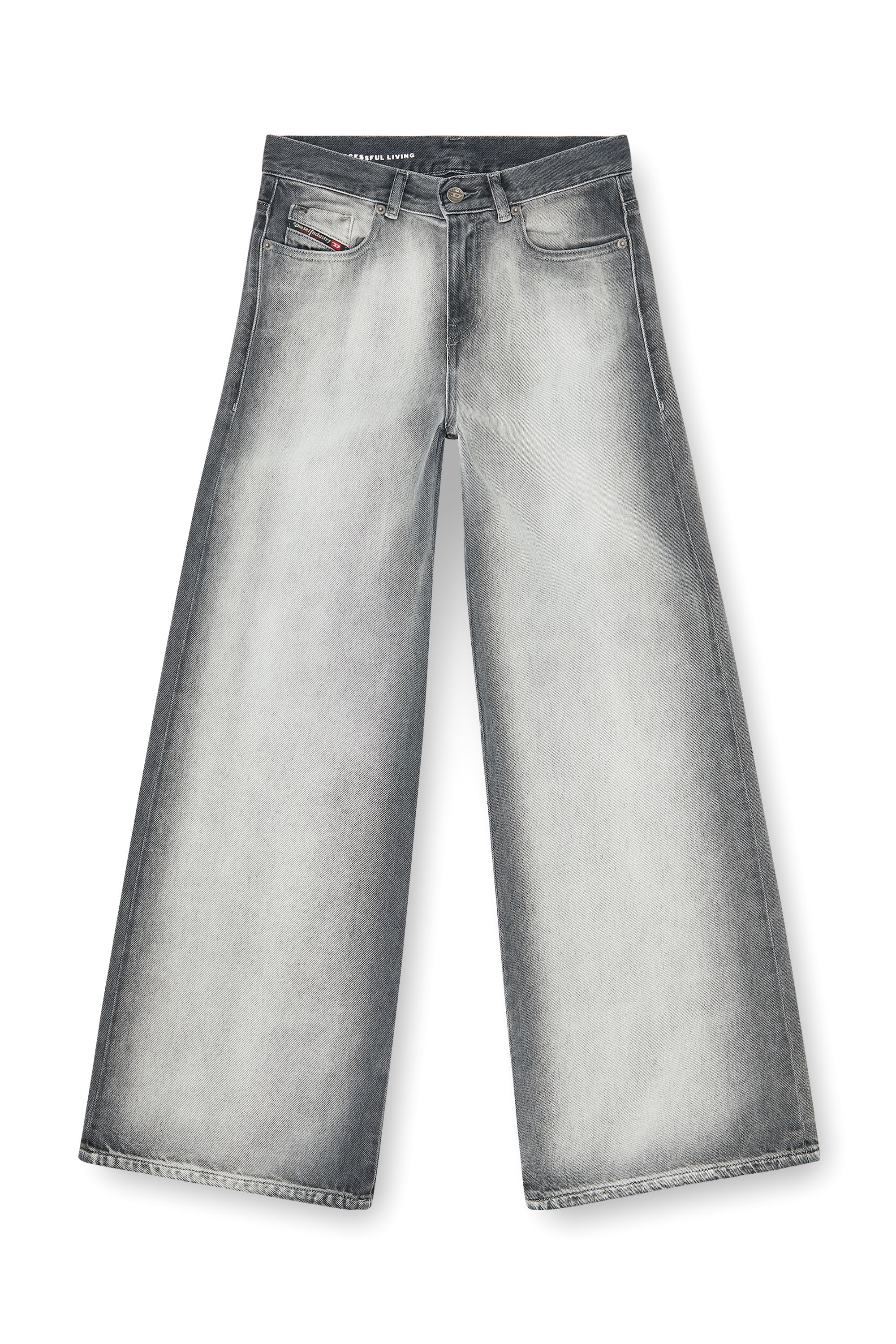 Diesel - Woman's Flare Jeans 1978 D-Akemi 09P28, Light Grey - 2