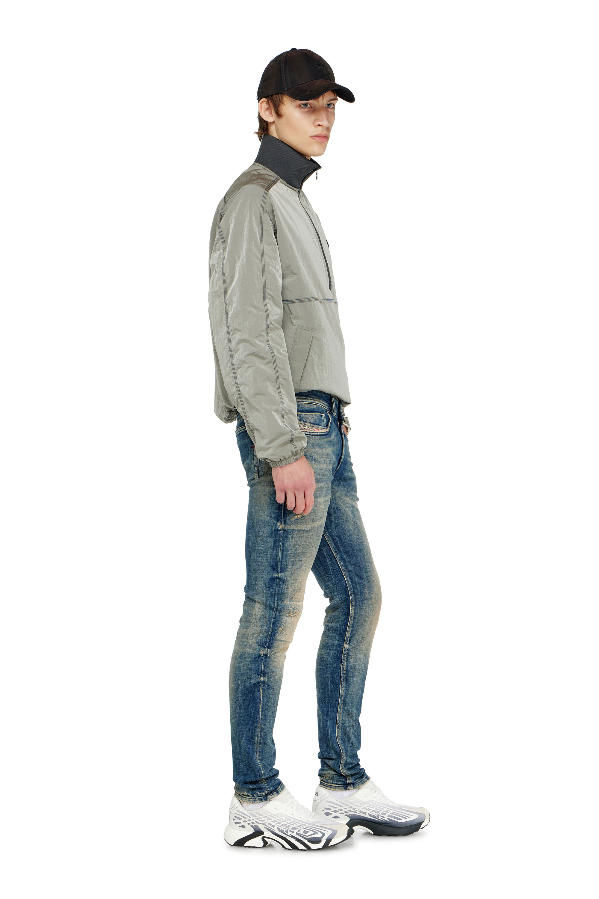 Diesel - Man's Skinny Jeans 1979 Sleenker 09P68, Dark Blue - 2