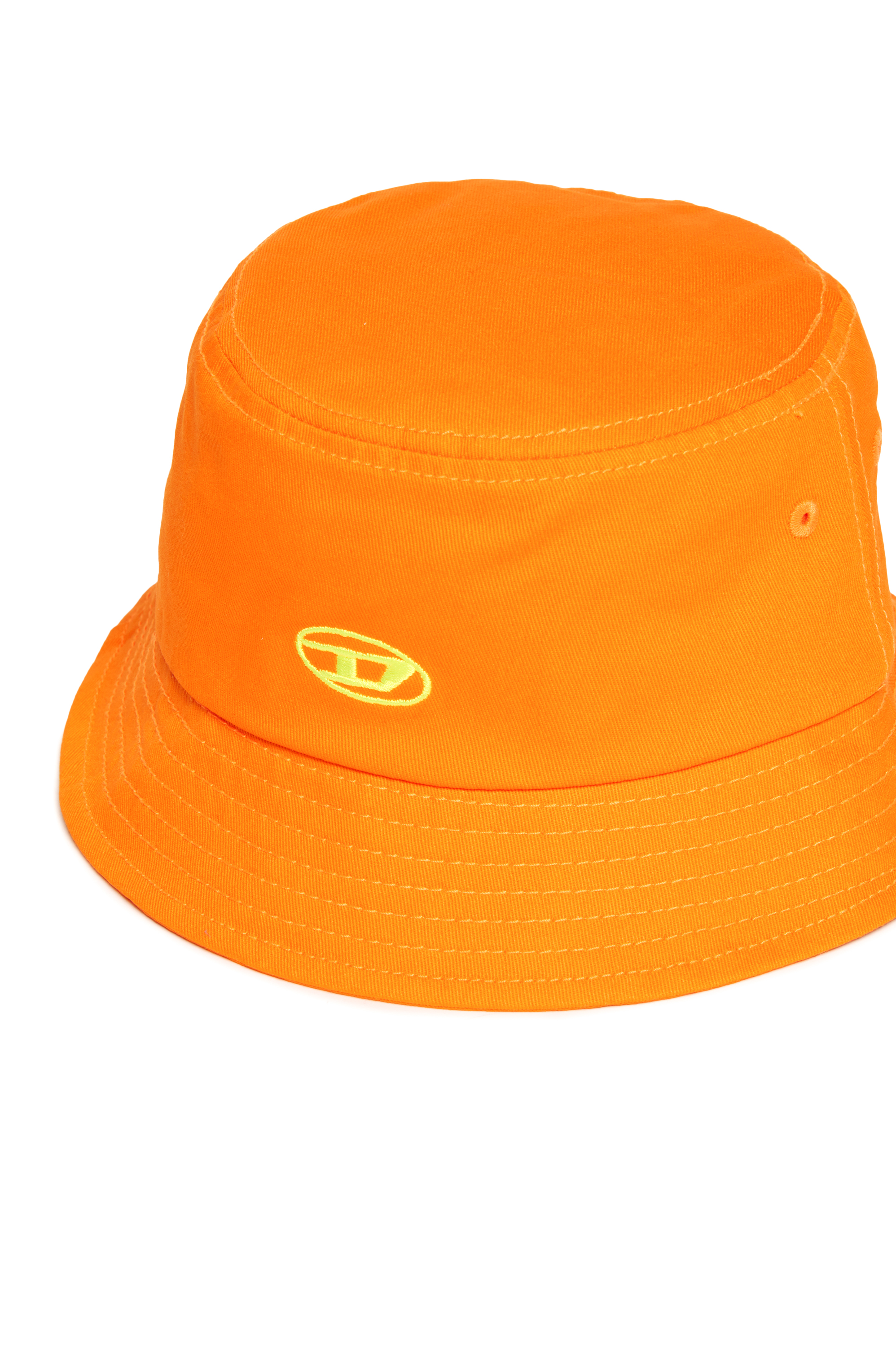 Diesel - FIRCUS, Unisex's Bucket hat with Oval D embroidery in Orange - 3