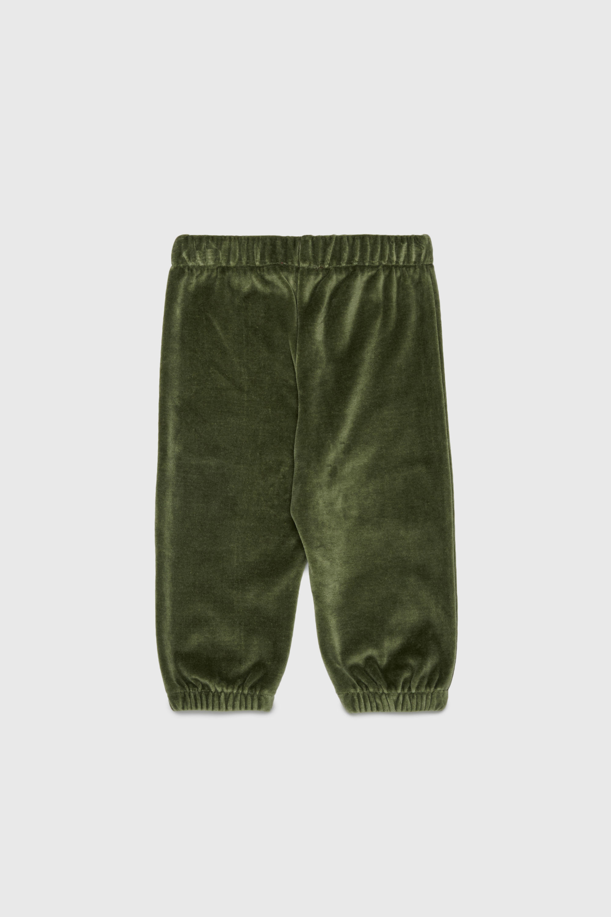 Diesel - PHENIB, Man's Velvet sweatpants with Oval D embroidery in Green - 2