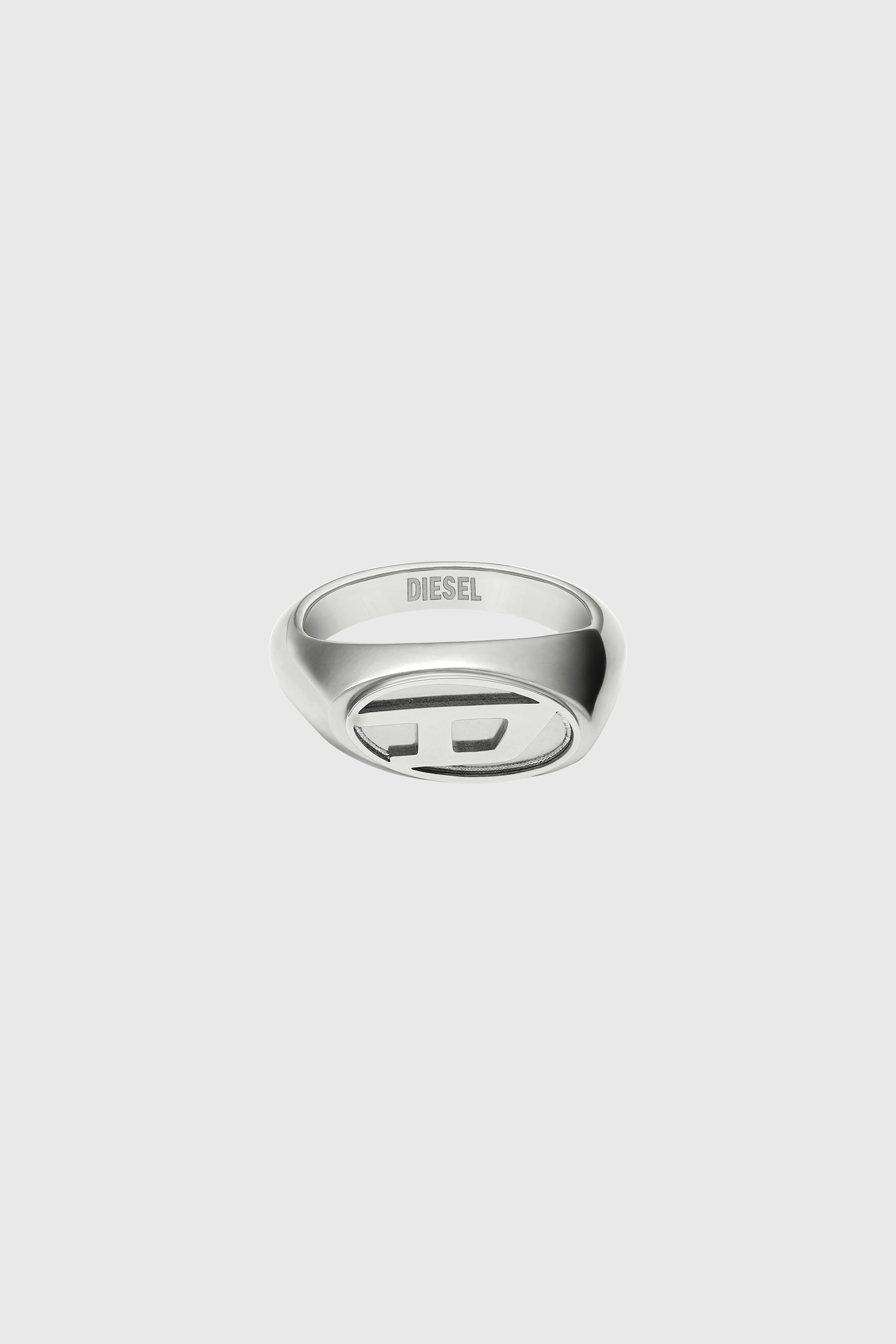 Diesel - DX1475, Unisex's Stainless steel signet ring in Silver - 2