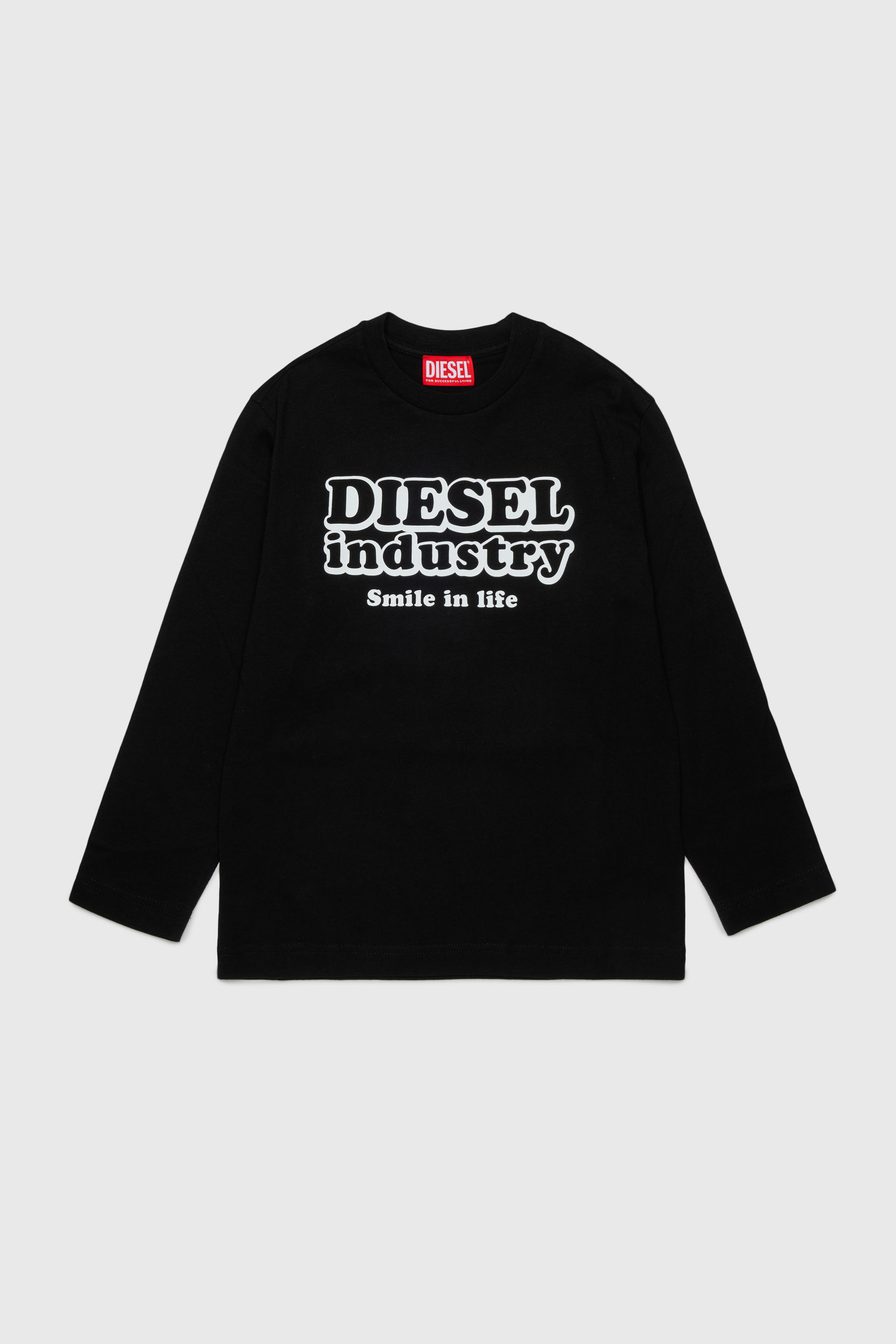 Long-sleeve T-shirt with Diesel Industry print