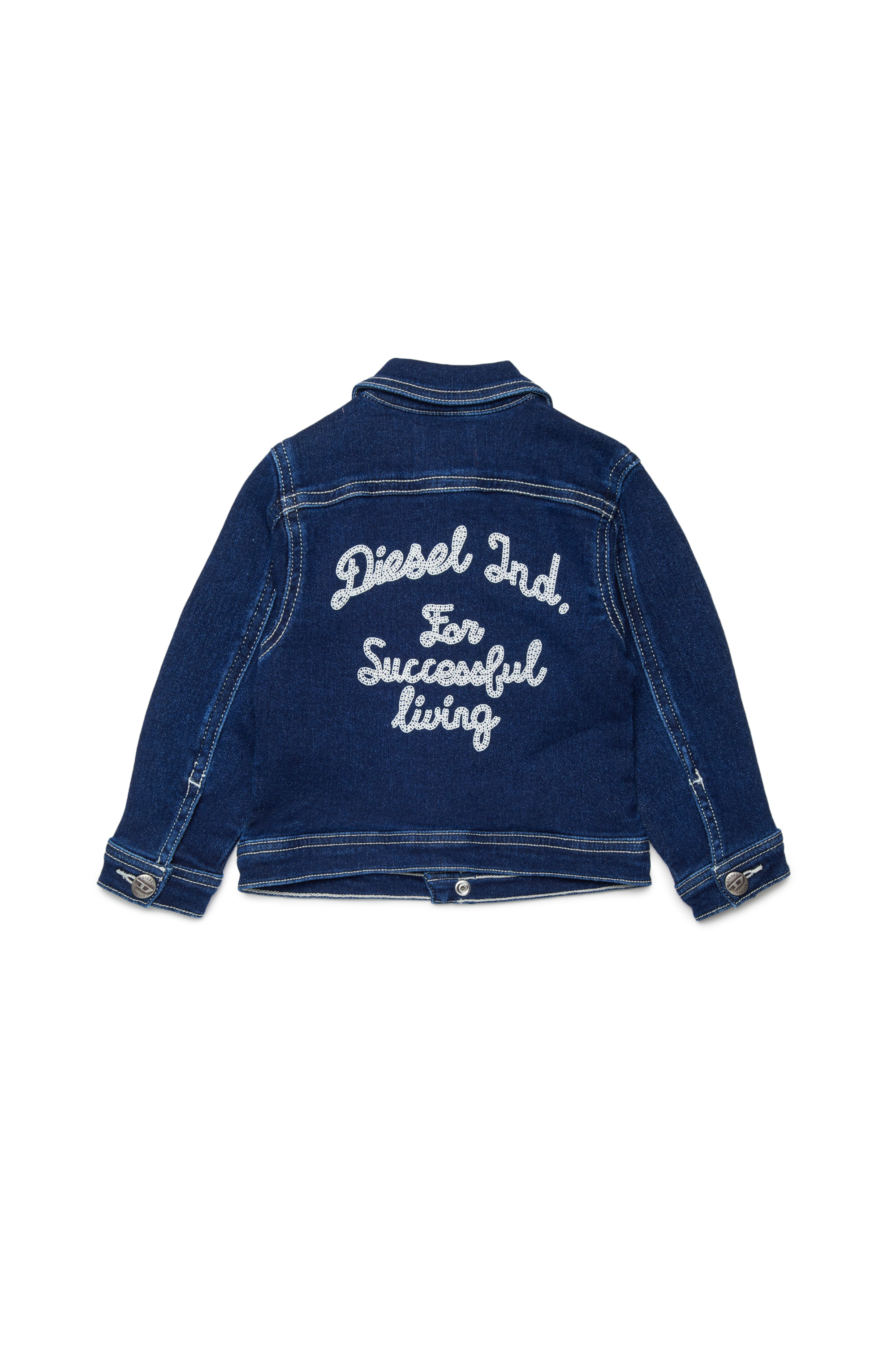 Diesel - JOMYB JJJ, Unisex's JoggJeans jacket with back embroidery in Dark Blue - 2