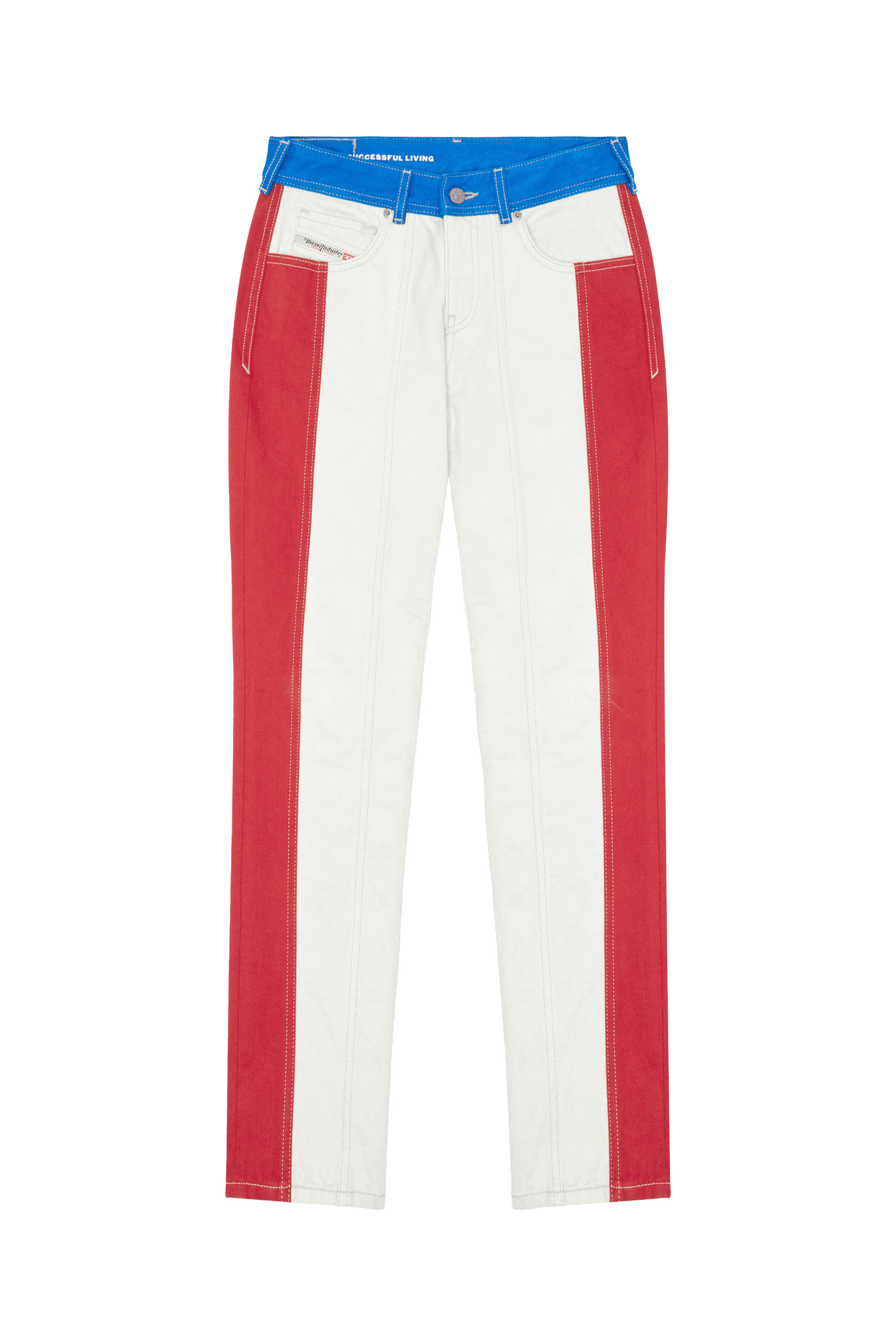 Diesel - 2002 0EIAR Straight Jeans, White/Red - Image 6