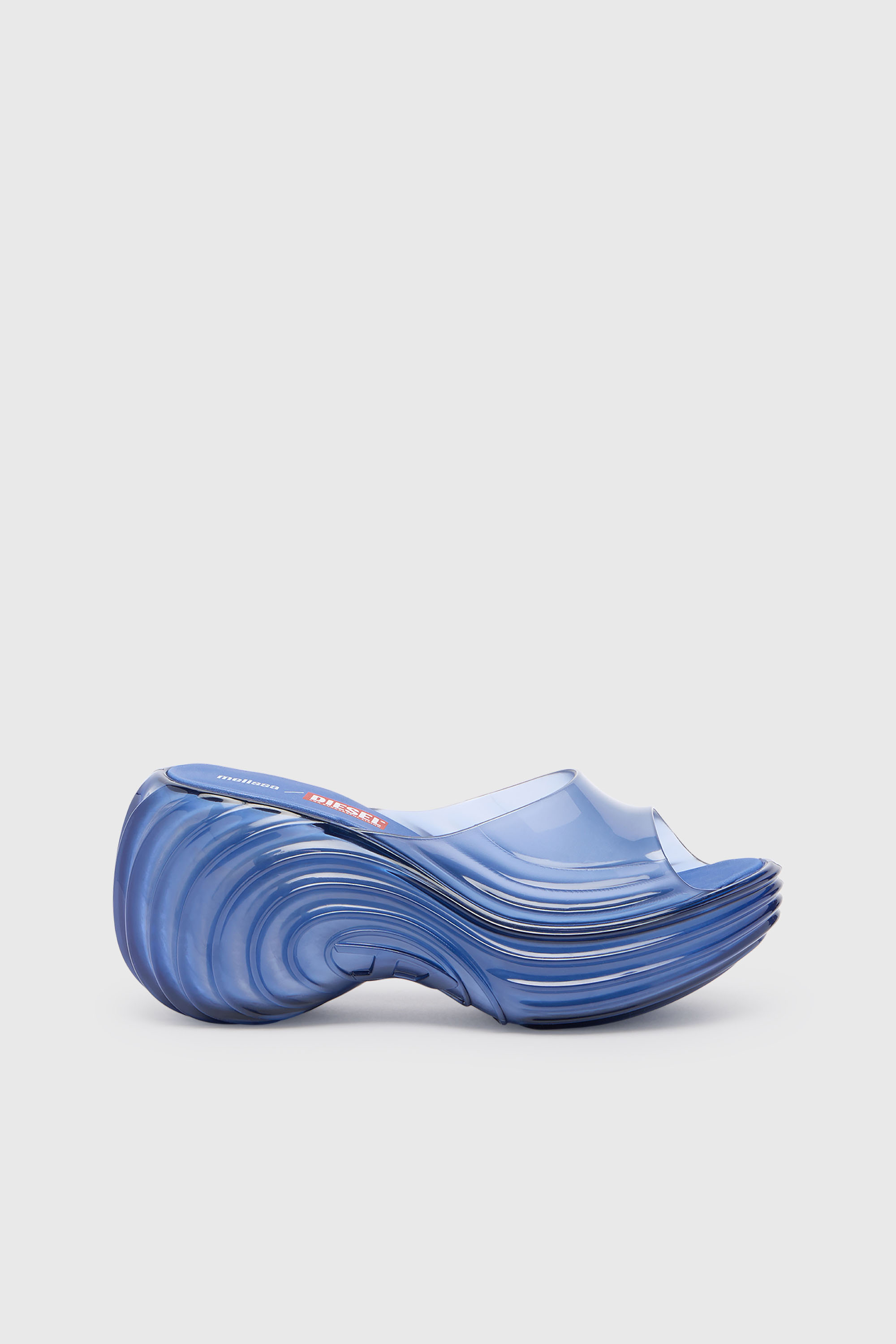 Diesel - MELISSA QUANTUM PLATFORM, Woman's Platform mule in Melflex&reg; in Blue - 1