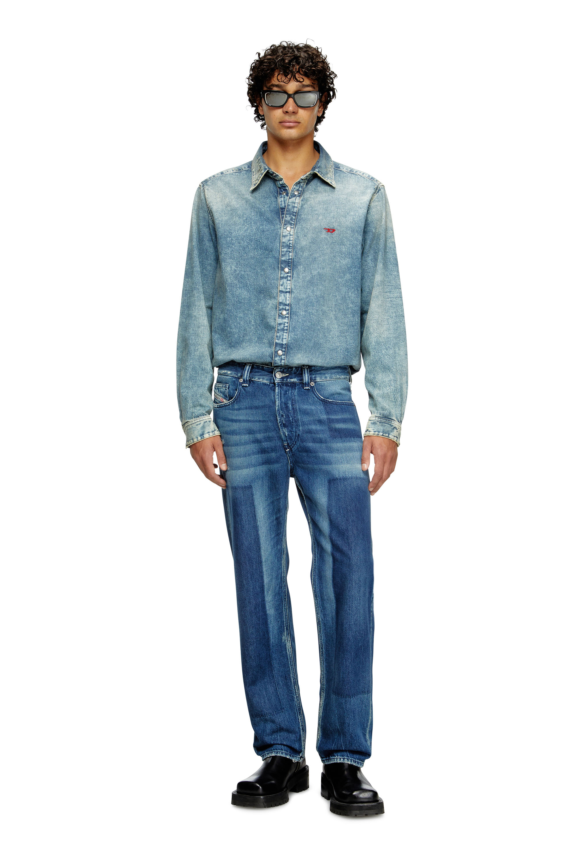 Regular Jeans 2024 D-Macs 09M52, Dark Blue Diesel - Man's Regular Jeans 2024 D-Macs 09M52, Dark Blue - 1