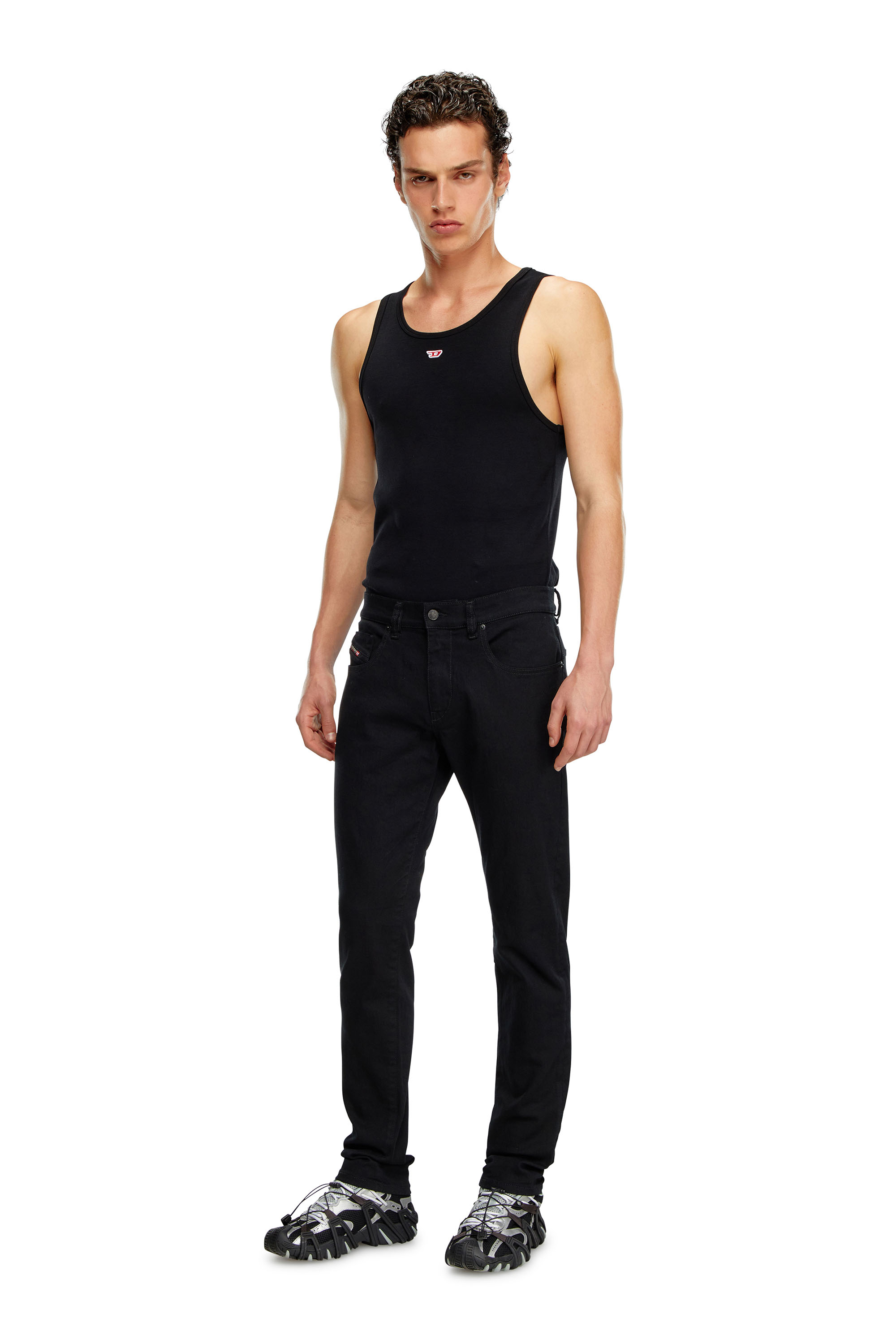 Diesel - 2019 D-Strukt 069YP Slim Jeans, Black/Dark grey - Image 5