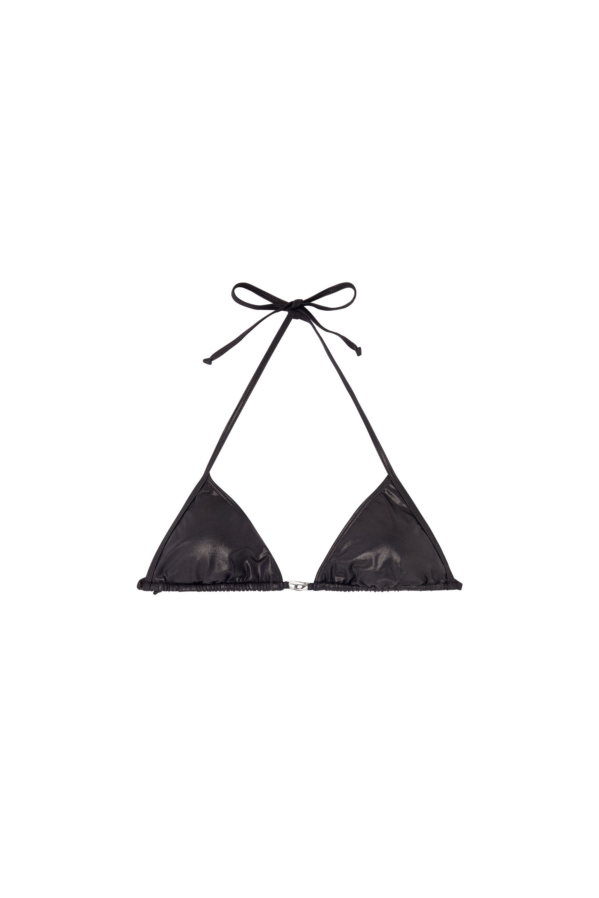 Diesel - ELETTRA-DNM, Woman's Triangle bikini top in shimmery fabric in null - 4