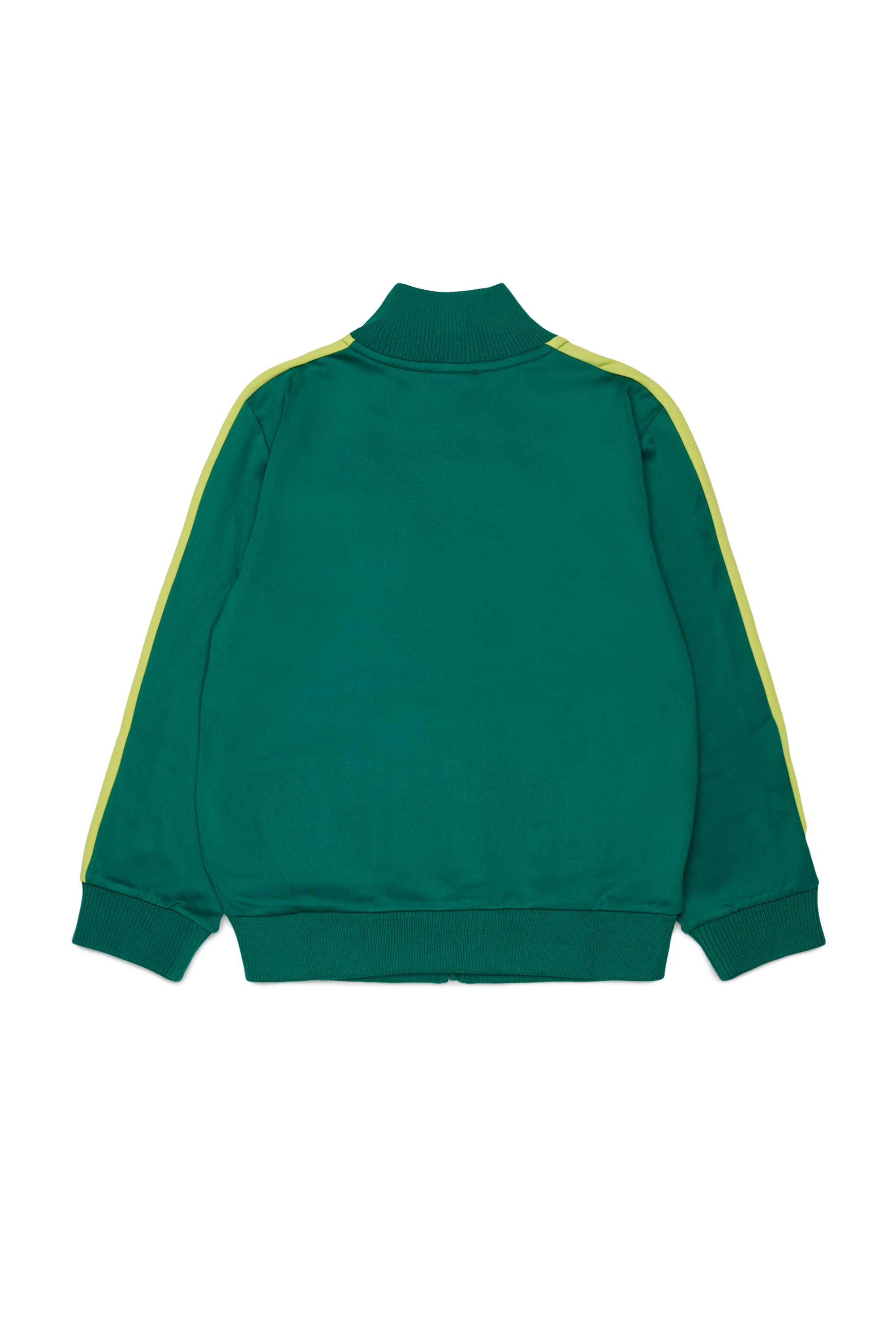 Diesel - SBOS, Man's Track jacket with Oval D logo in Green - 2