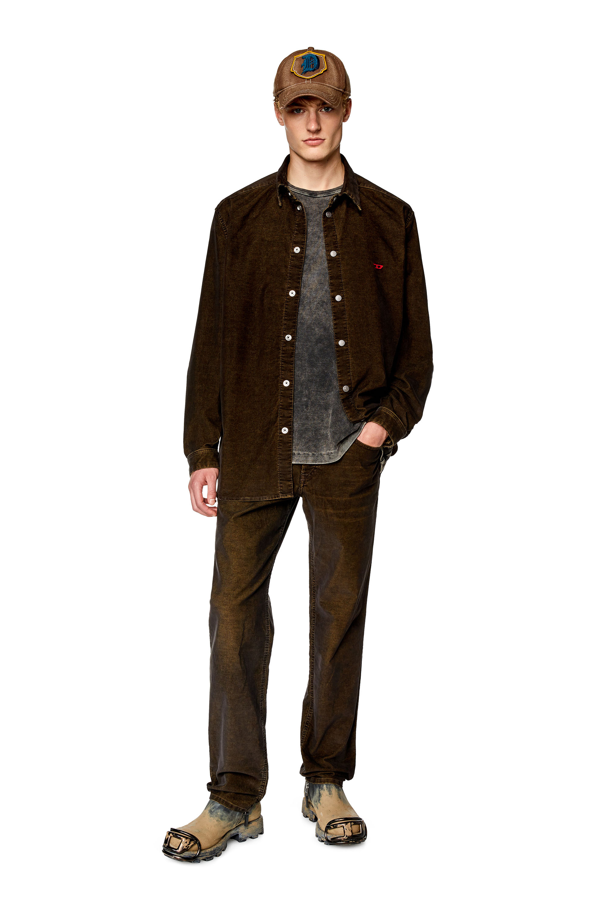 Diesel - Tapered Jeans 2023 D-Finitive 003GJ, Dark Green - Image 4