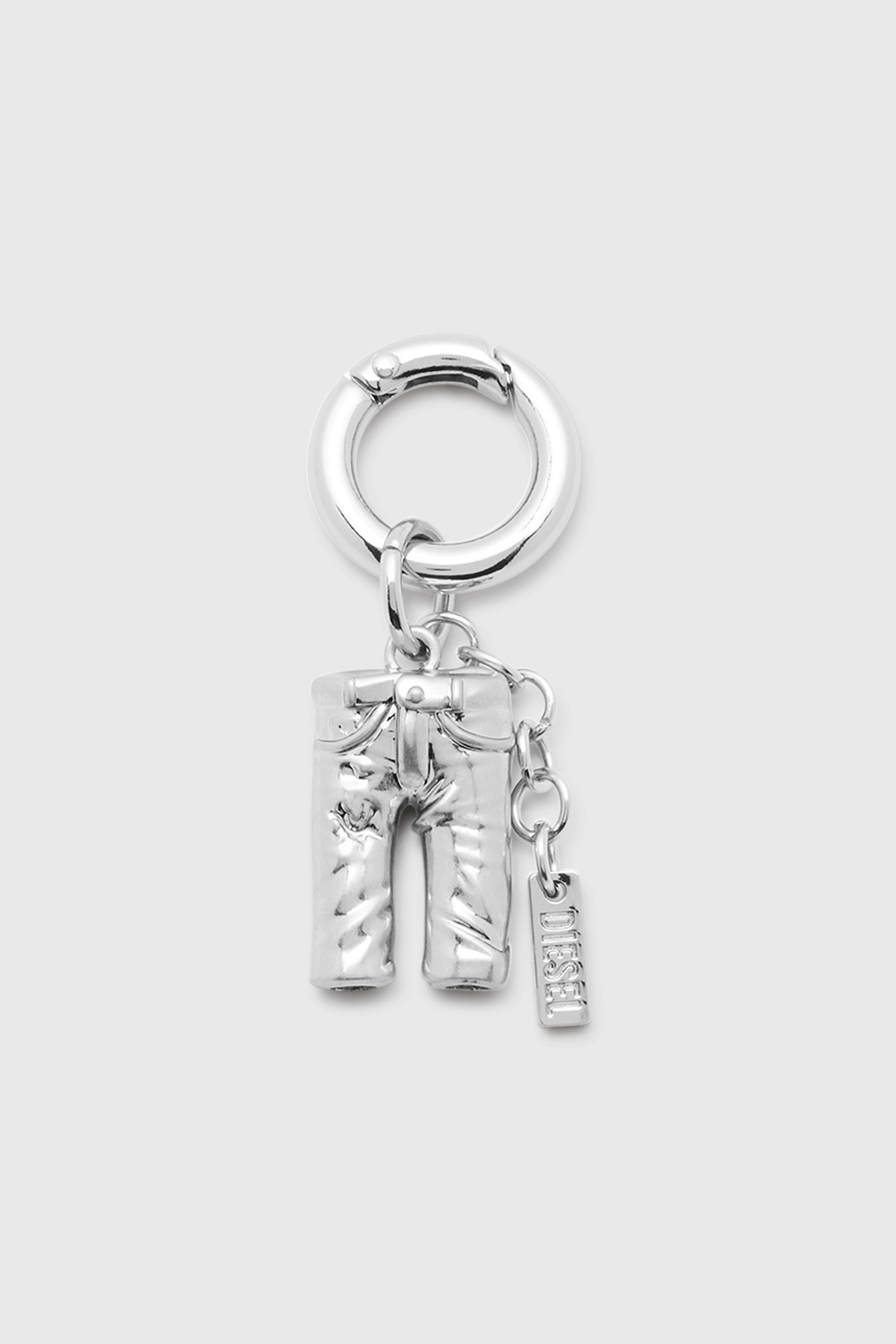 Charm in metal with logo detail