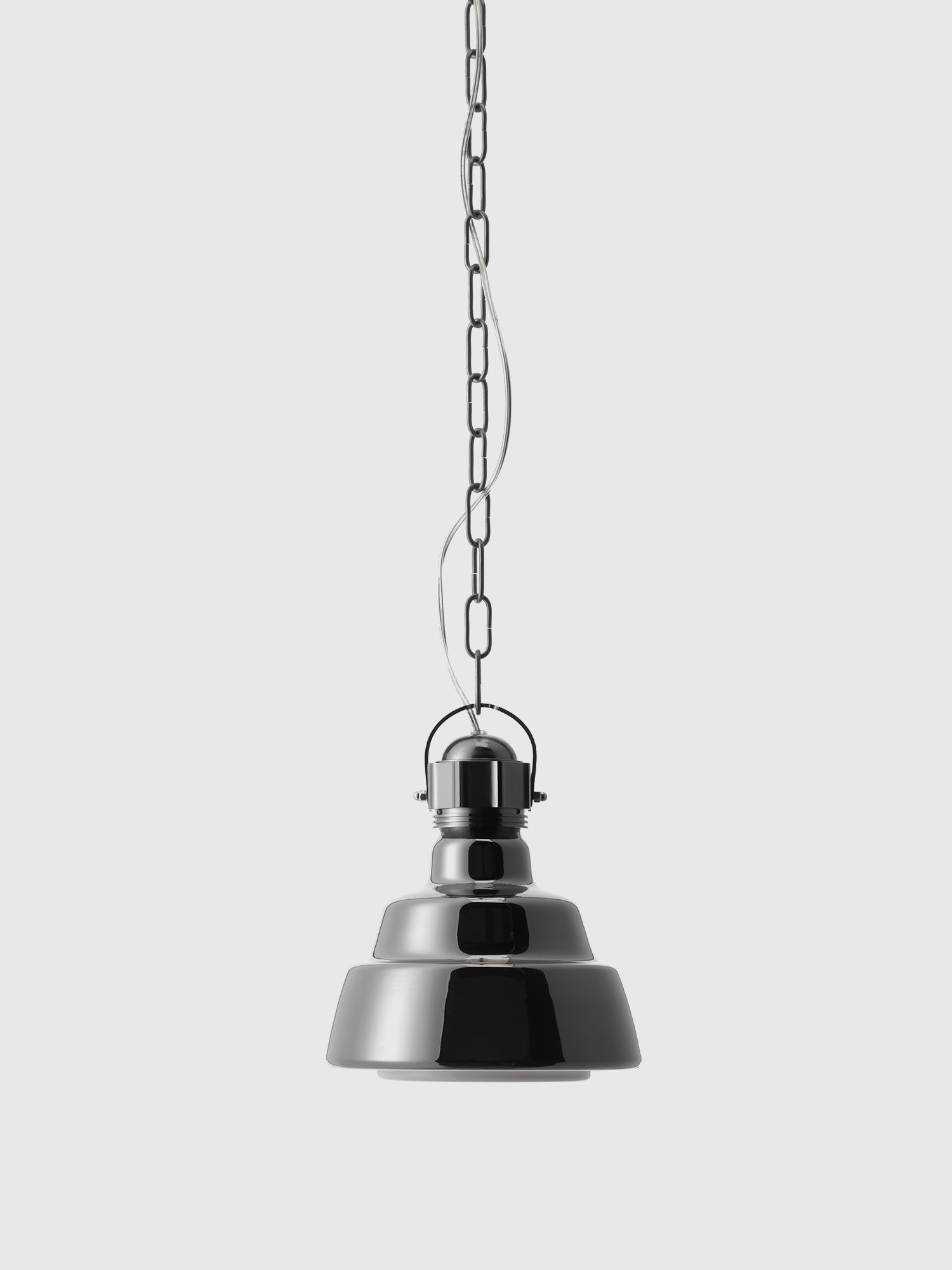 Diesel - GLAS PICCOLA, Unisex's Small lighting with suspended blown glass in Silver - 1
