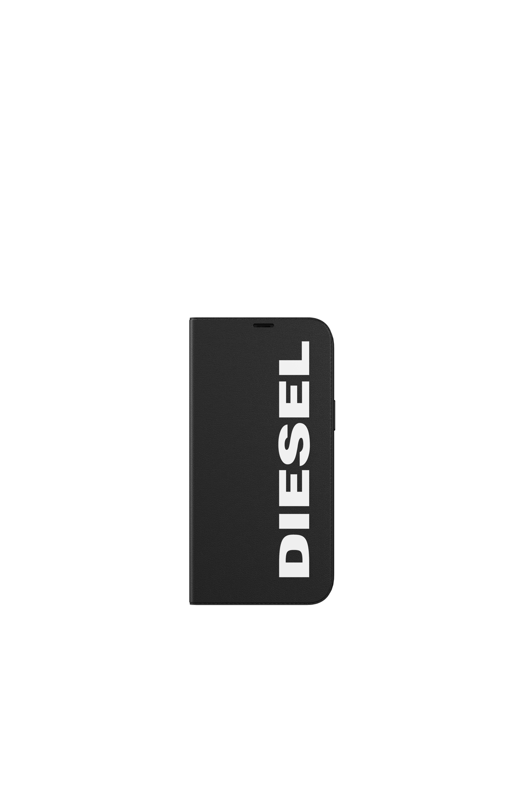 Diesel - 42487 BOOKLET CASE, Unisex's Booklet Case Core for iPhone 12 Pro Max in Black - 2