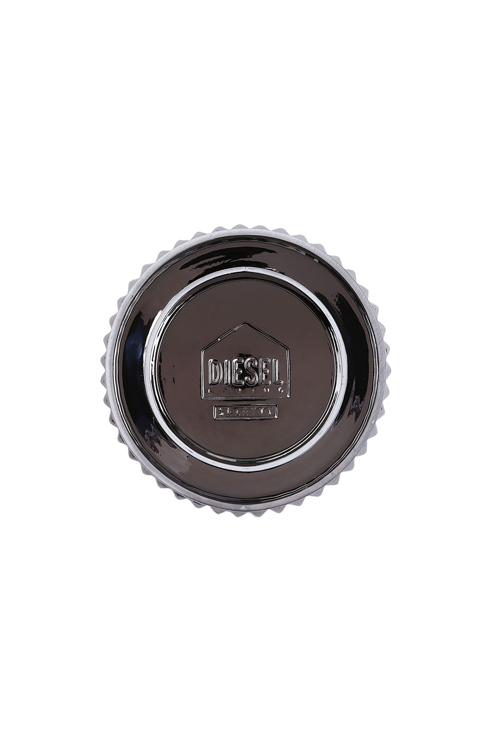 Diesel - 10943 GHOST SHELL, Unisex's Large glass dome with porcelain plate in Silver - 3