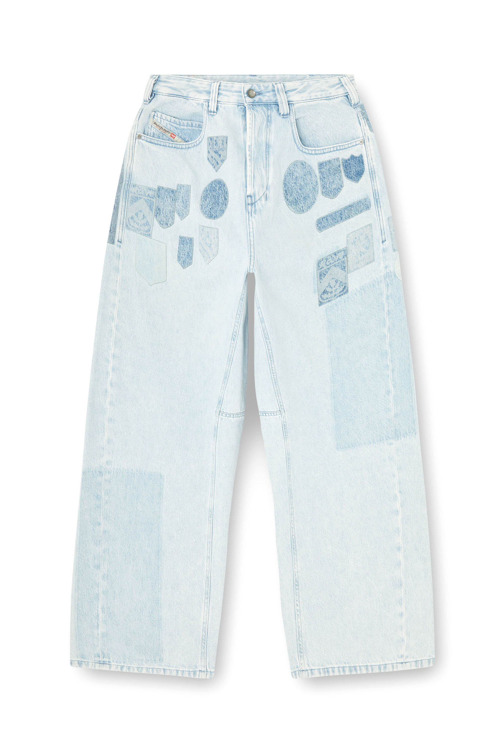 Diesel - Unisex's Relaxed Jeans 1997 D-Enim-M 0IFBQ, Light Blue - 3