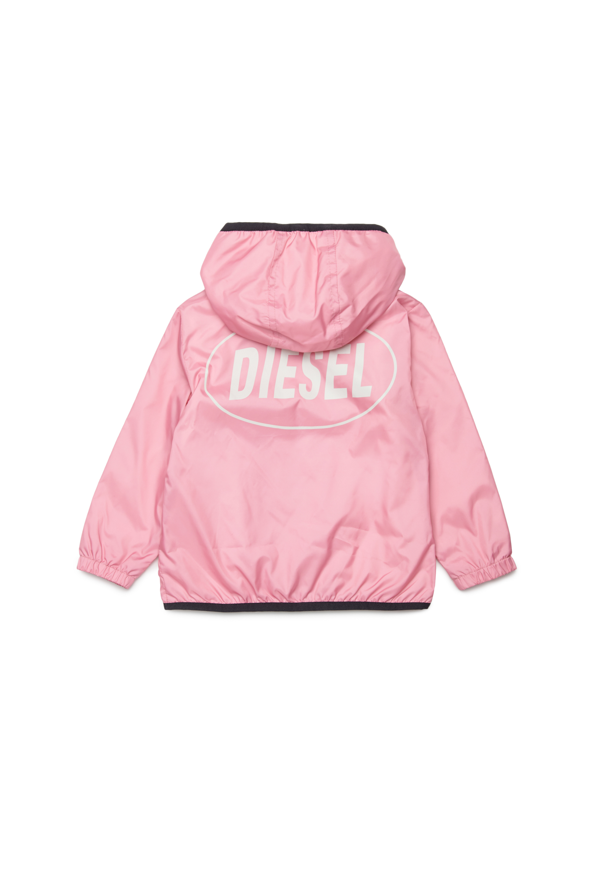 Diesel - JFLOGGYB, Unisex's Light jacket with hood and logo print in Pink - 2