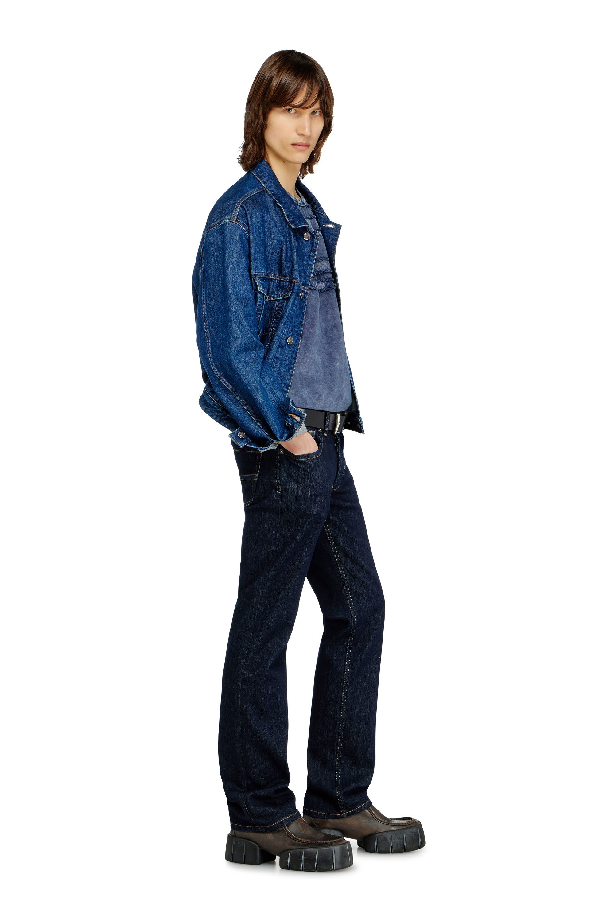Diesel - Man's Regular Jeans 1985 Larkee 0DBEJ, Dark Blue - 4