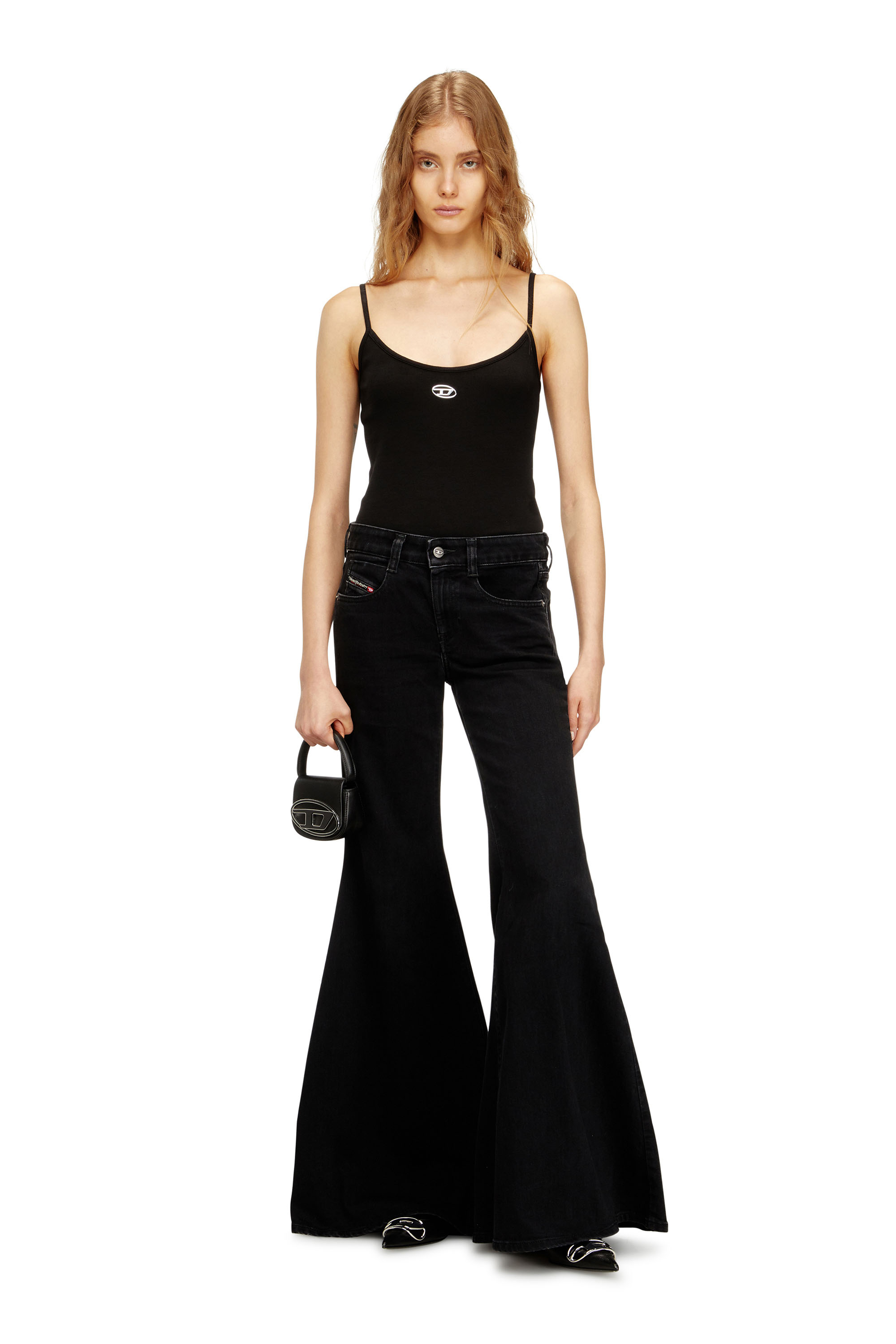 Diesel - 1DR XS, Woman's 1DR XS-Iconic mini bag with D logo plaque in Black - 1