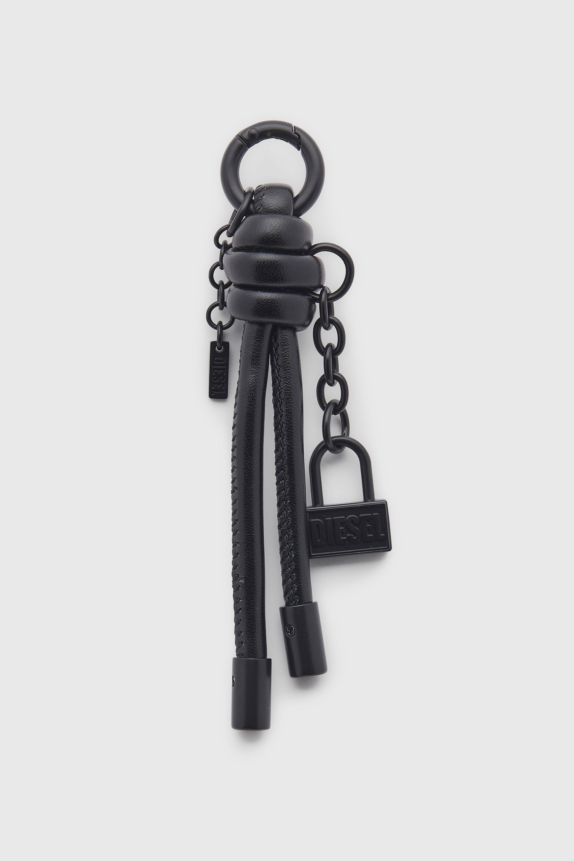 Metal keyring/charm with Diesel padlock detail