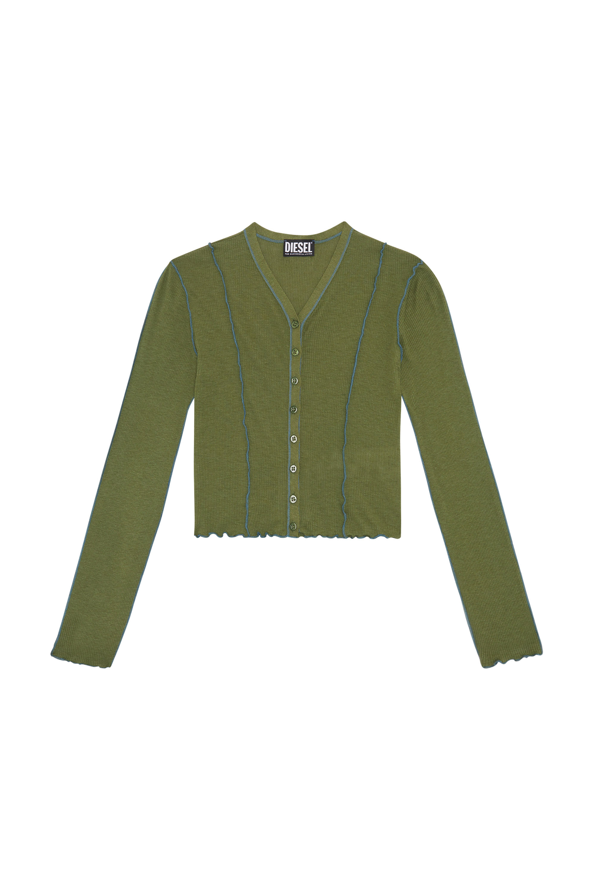 Diesel - T-RIBYEL-OPEN, Olive Green - Image 1