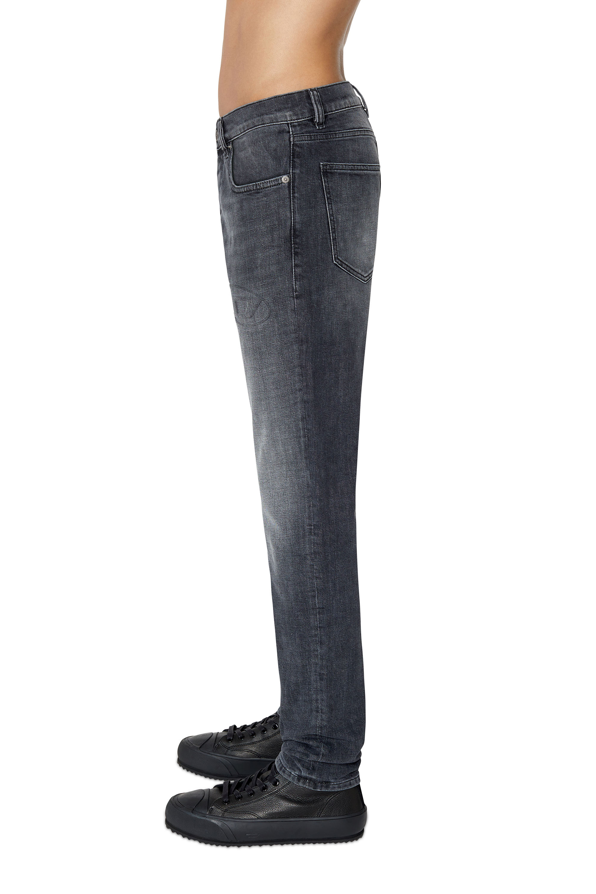 Diesel - 2019 D-STRUKT 09E35 Slim Jeans, Black/Dark grey - Image 4