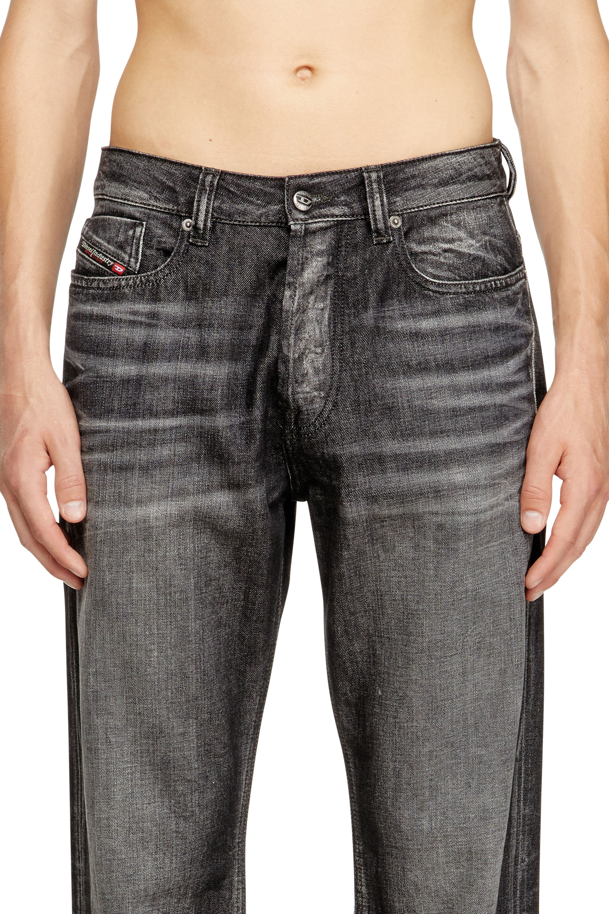 Diesel - Man's Relaxed Jeans 1980 D-Eeper 09M63, Black/Dark grey - 5