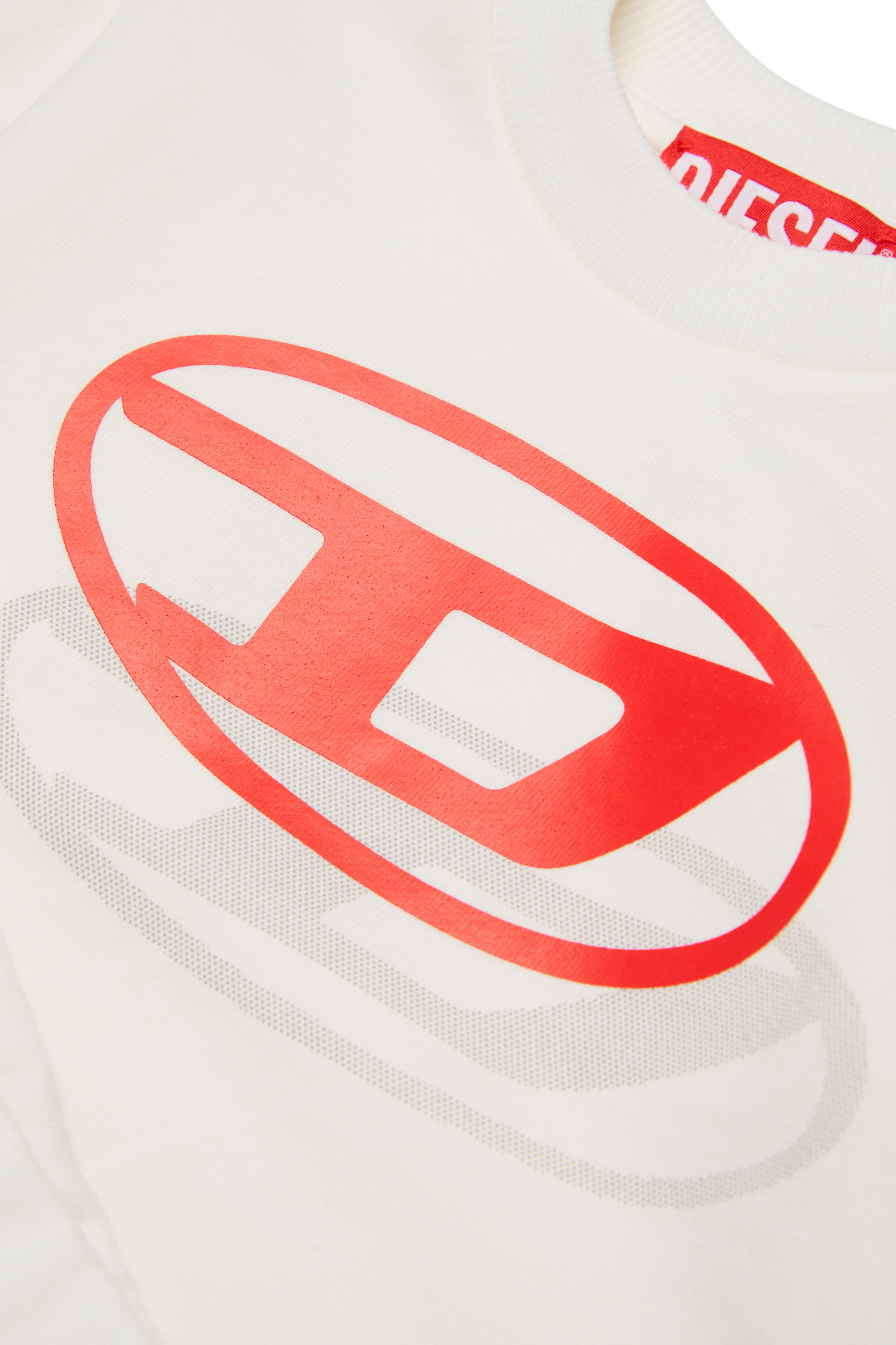 Diesel - SVALESHORTB-SET, Man's Sweat set with shadow logo print in White - 4