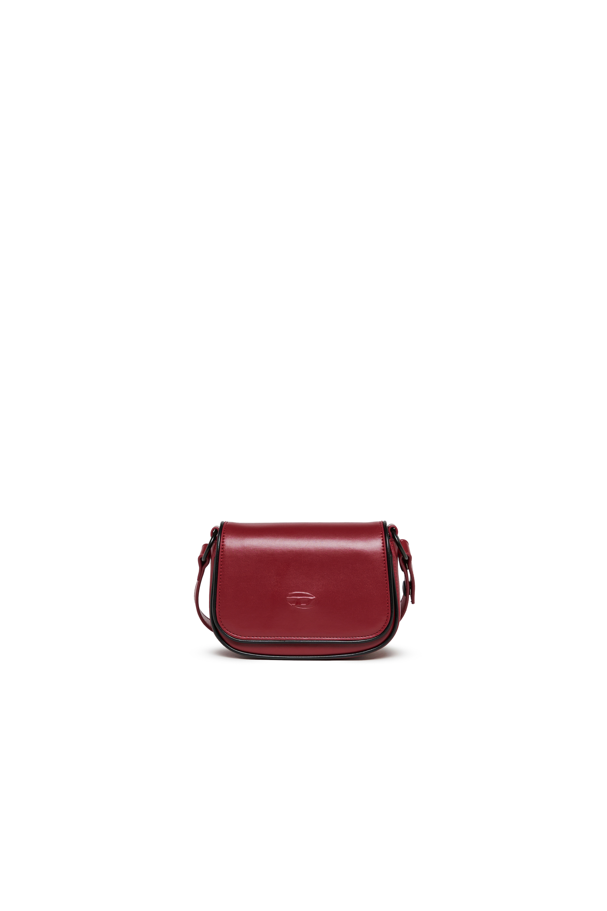 Diesel - WIRT, Woman's WIRT - Crossbody bag with embossed Oval D logo in Red - 1